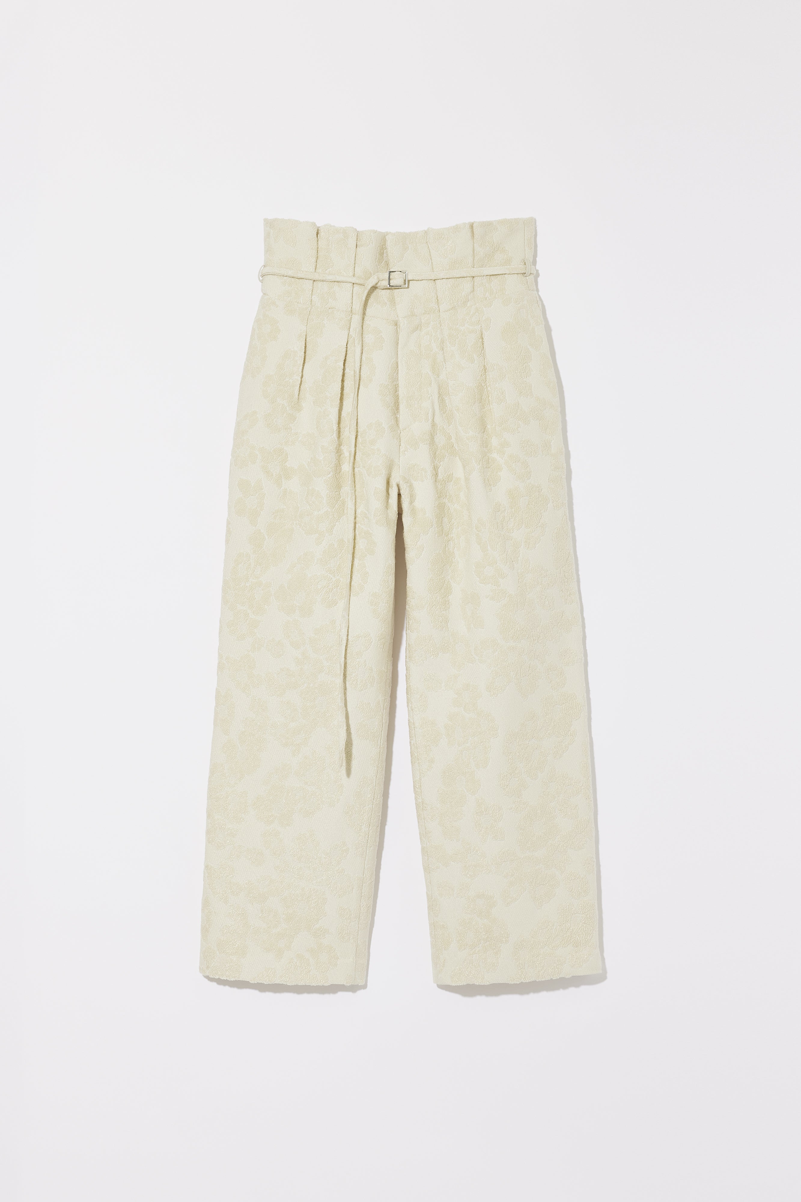 JACQUARD HIGH WAIST PANTS