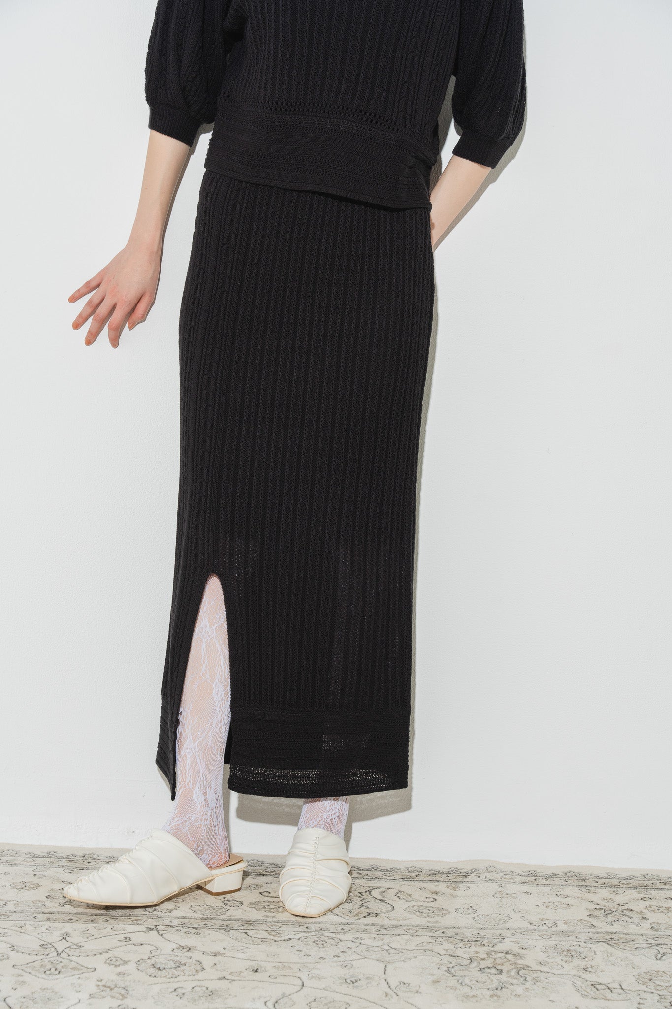 open slit knit skirt【展示会】 – Eaphi