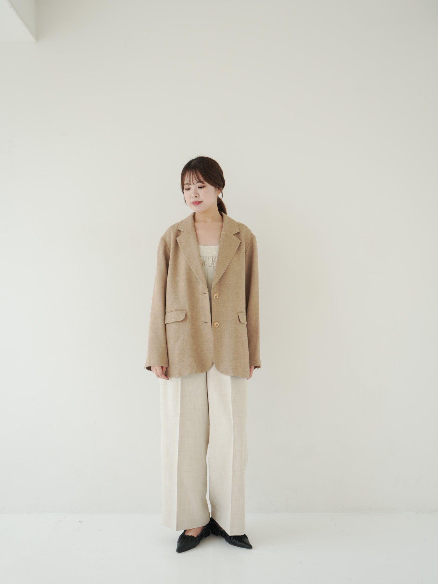ジャケット・アウター Eaphi LINEN LIKE OVER JACKET LINEN LIKE OVER JACKET