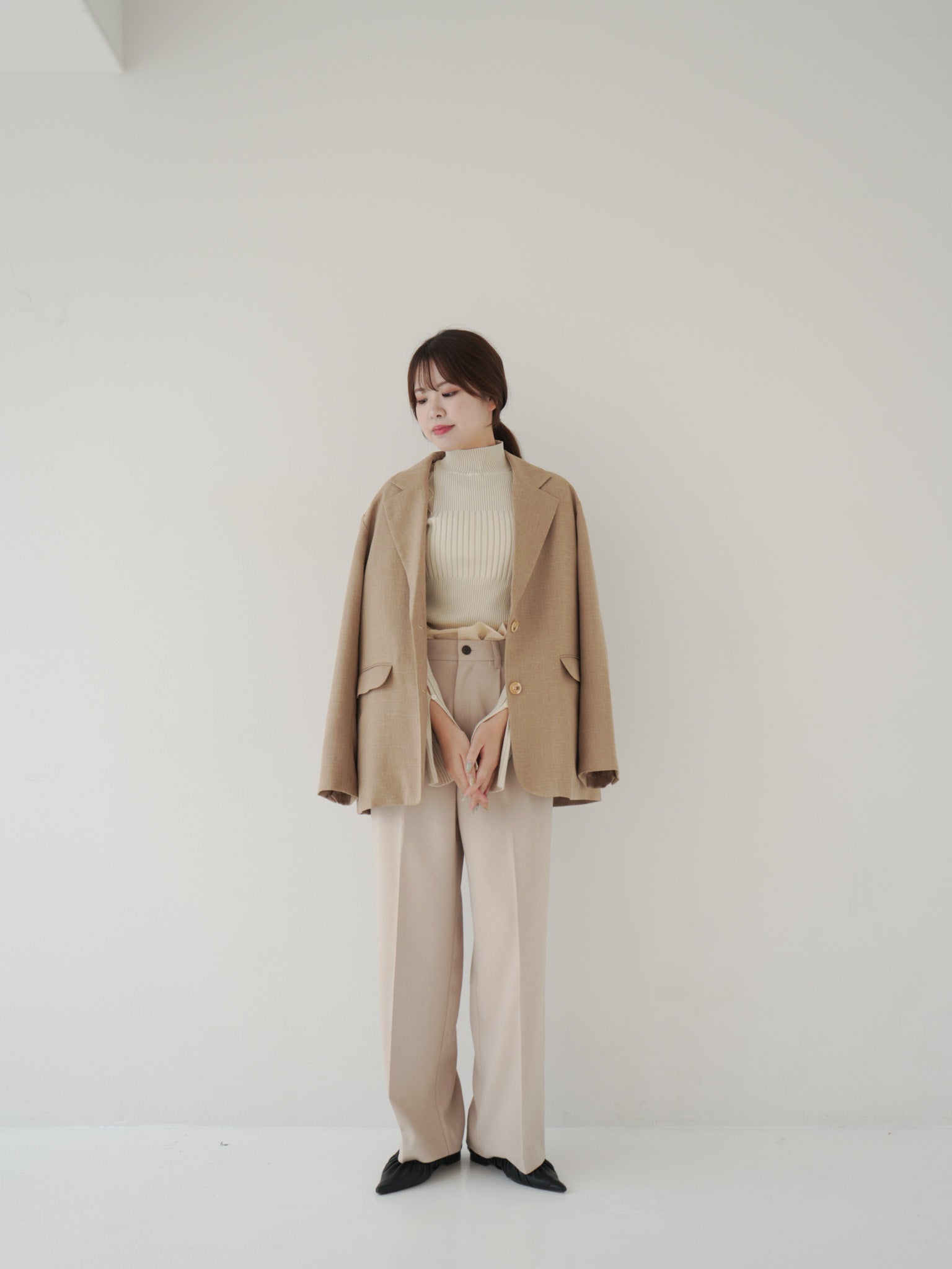 ジャケット・アウター Eaphi LINEN LIKE OVER JACKET LINEN LIKE OVER JACKET