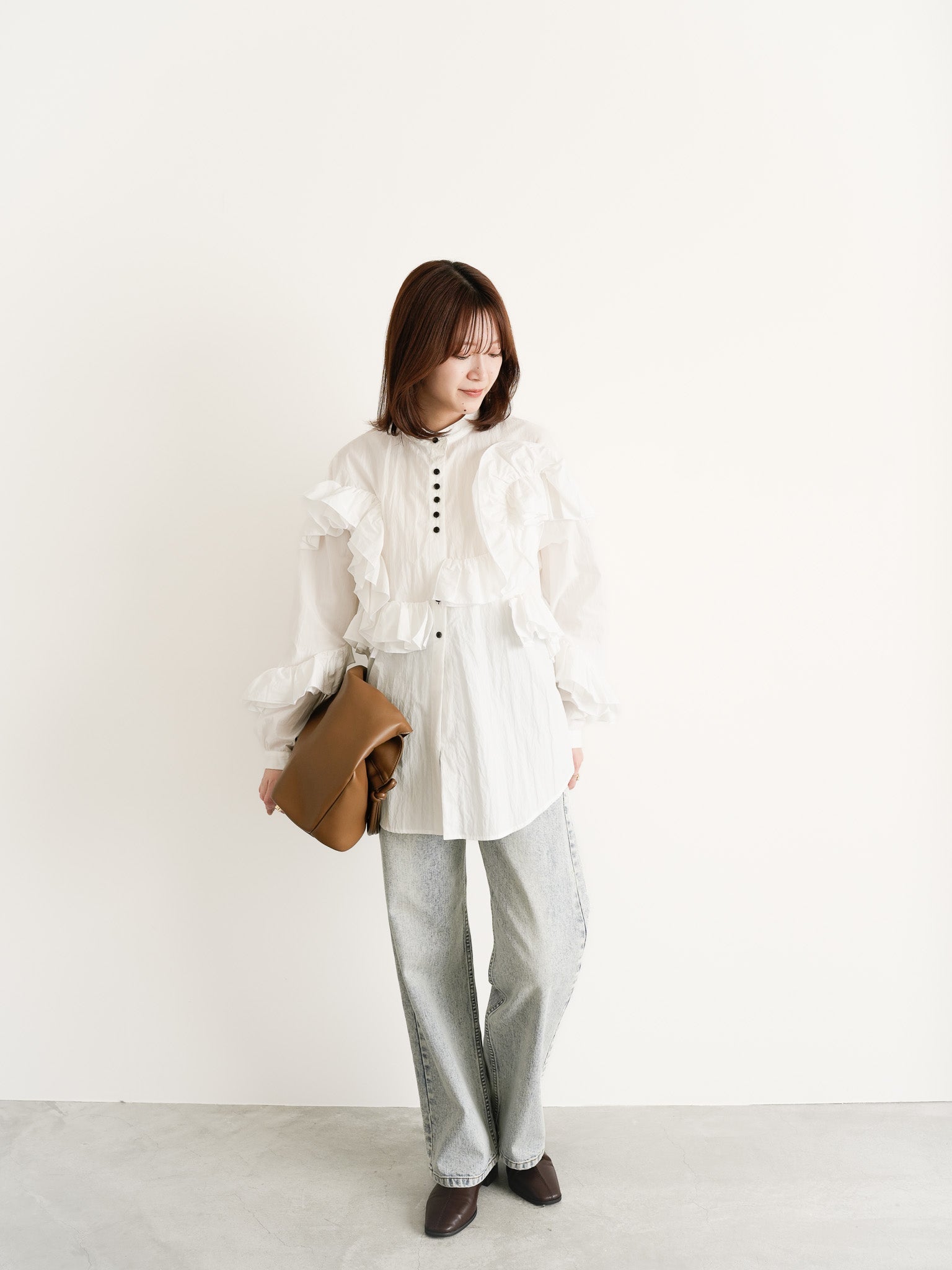 トップス EAPHI FEELING FRILLS BLOUSE FEELING FRILLS BLOUSE