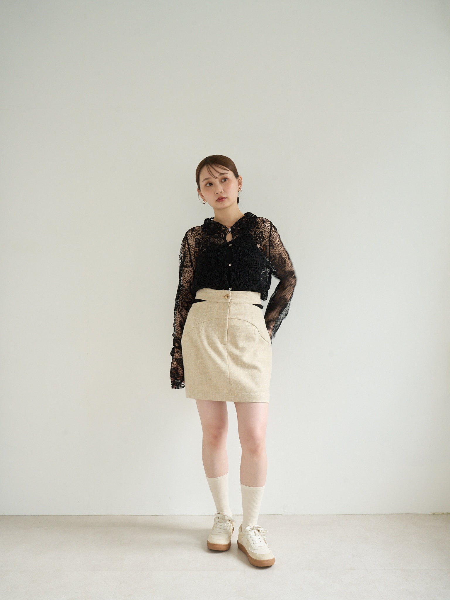 本日発送可能！Eaphi linen like tight skirt LINEN LIKE TIGHT SKIRT