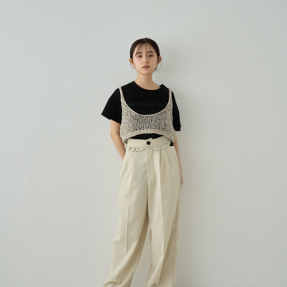 パンツ Eaphi /SIDE HOLE SHEER LINE PANTS Eaphi /SIDE HOLE SHEER LINE PANTS EAPHI SIDE HOLE SHEER LINE
