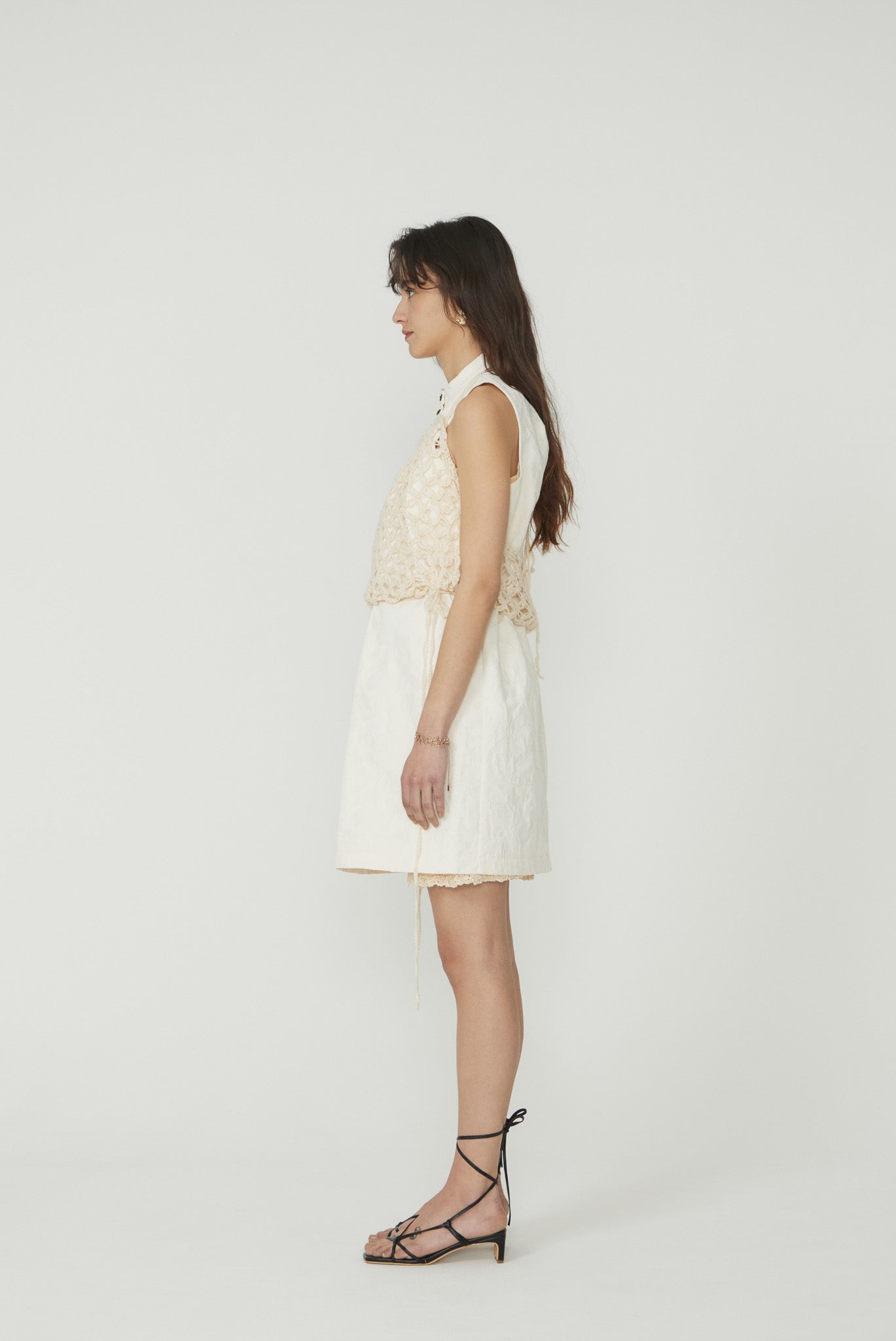 eaphi warm knit bustier beige