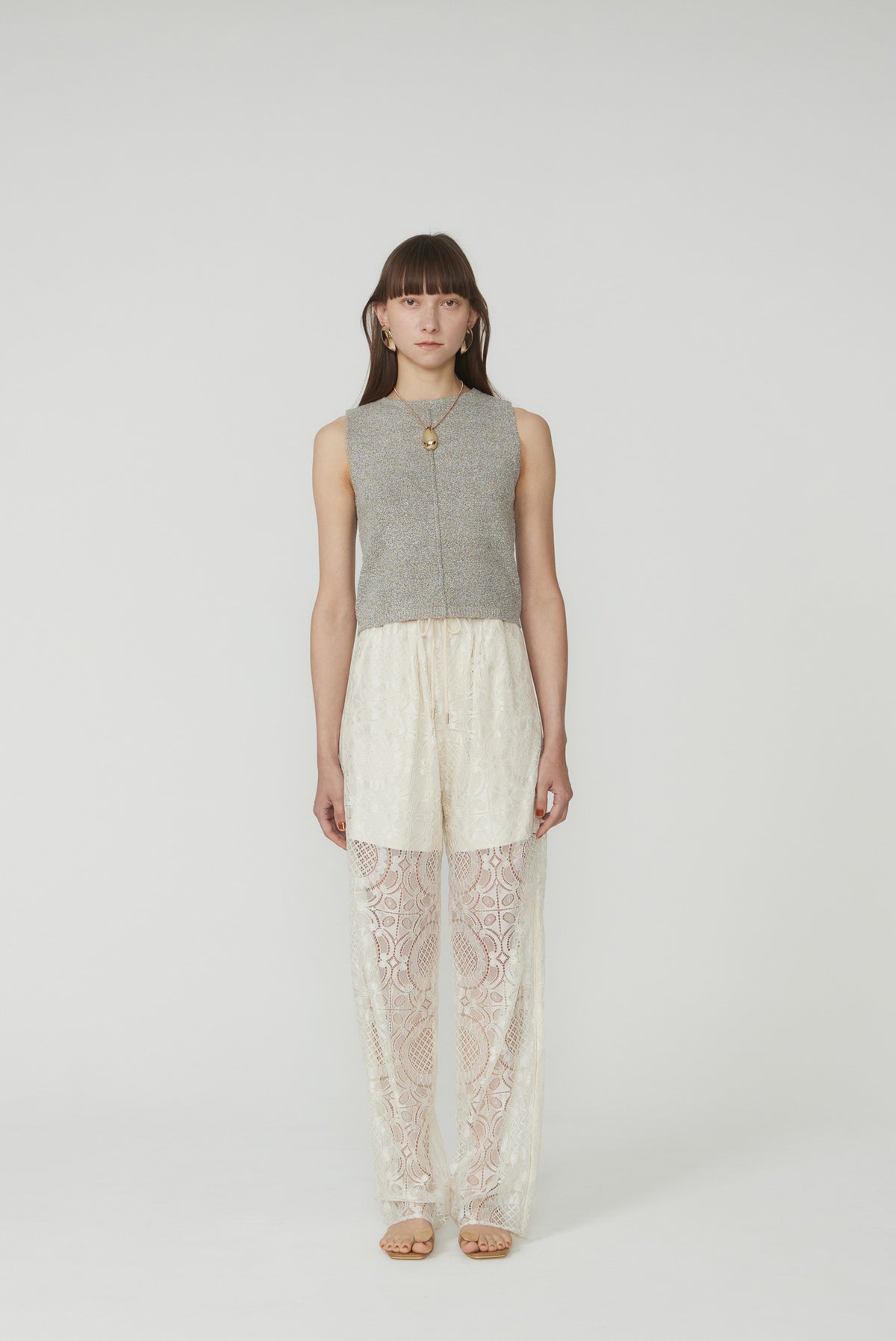 PATTERN LACE EASY PANTS 