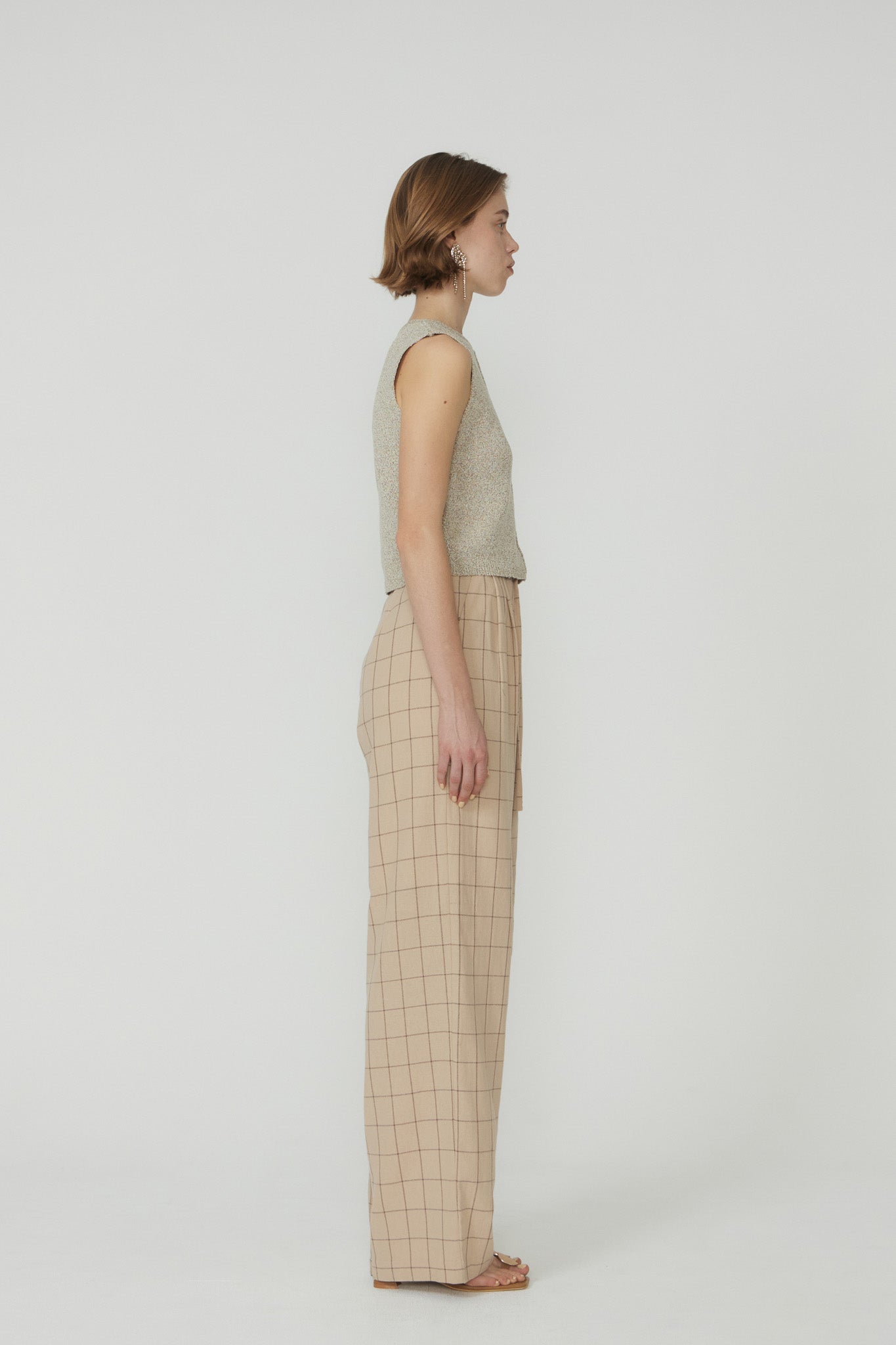 トップス eaphi TAPE EMBROIDERY MIX KNIT トップス eaphi TAPE EMBROIDERY MIX KNIT