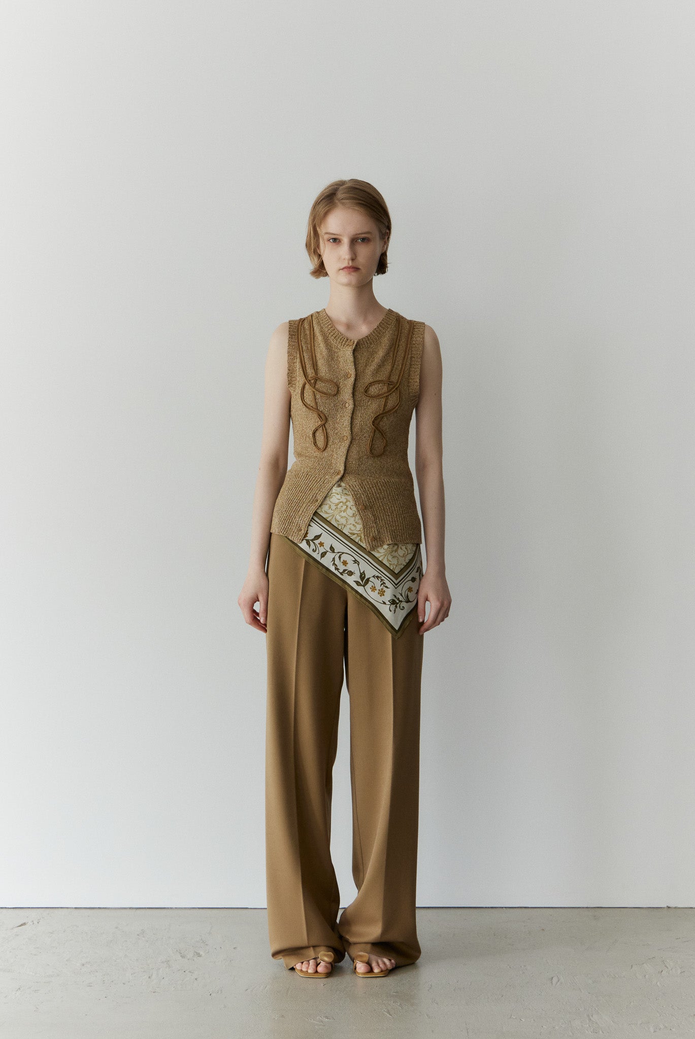 小物 eaphi INDIA PATTERN SATIN SCARF INDIA PATTERN SATIN SCARF