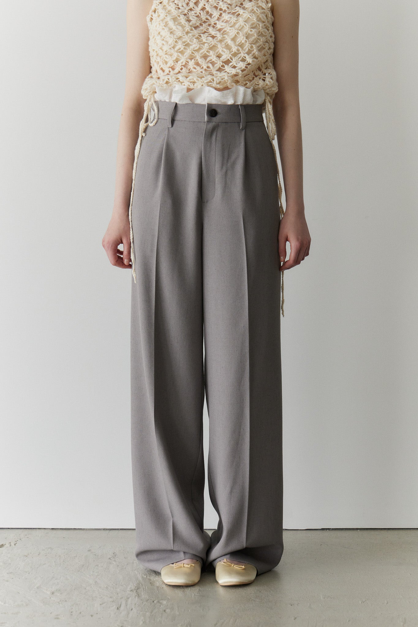 FRILLS WAIST PANTS