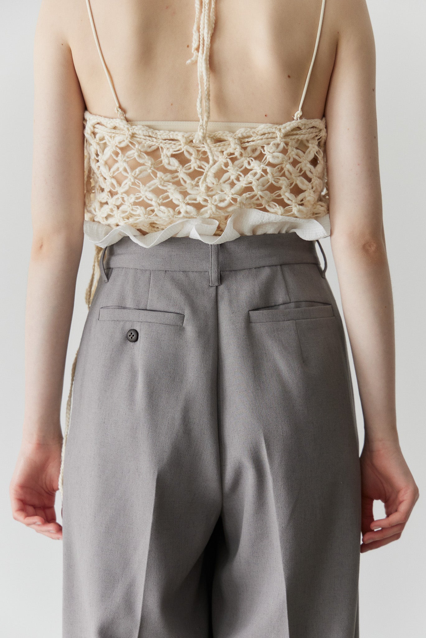 FRILLS WAIST PANTS