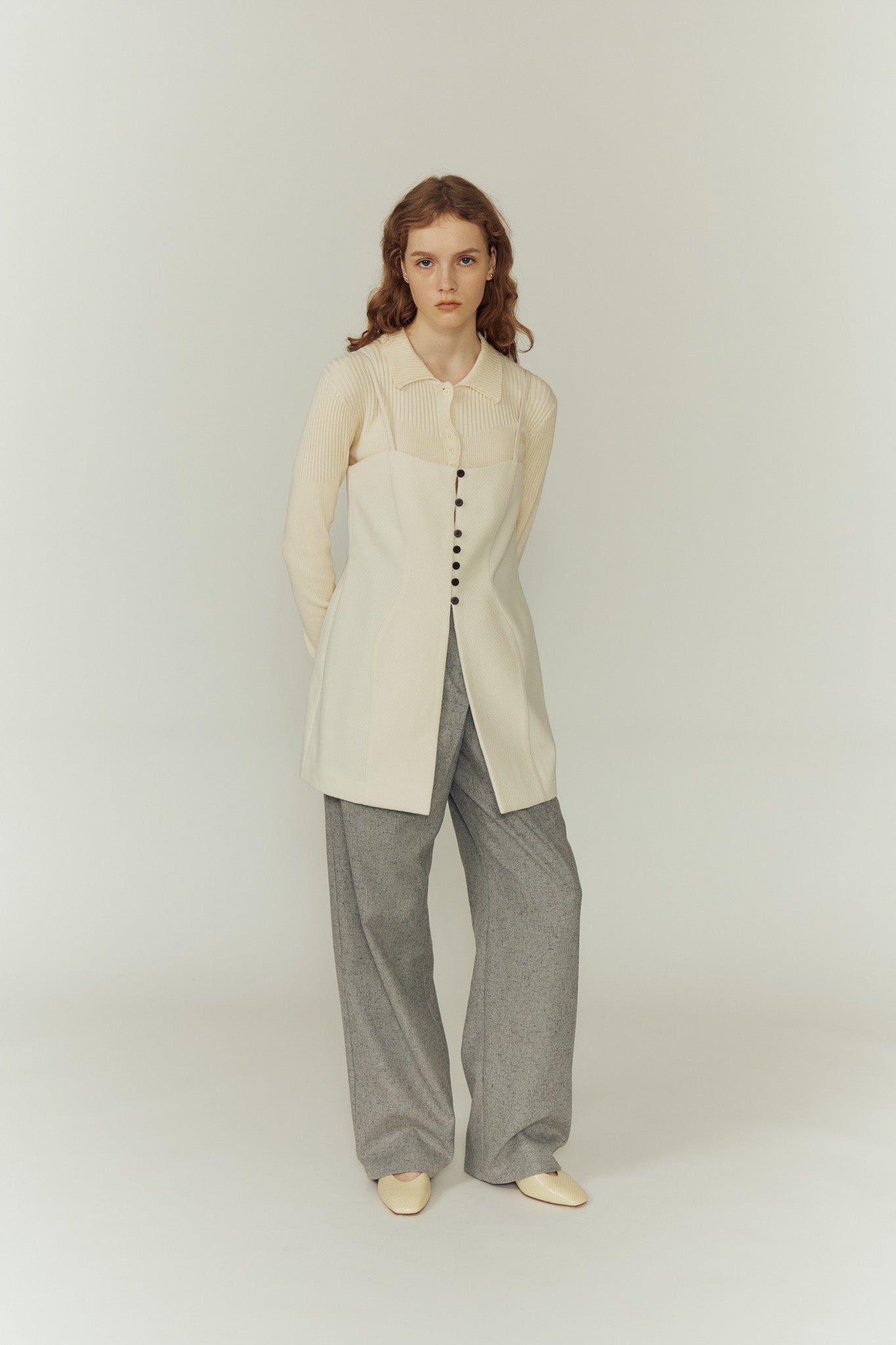 【新品】CLASSIC WAVE WOOL BUSTIER CLASSIC WAVE WOOL BUSTIER【POPUP先行販売】