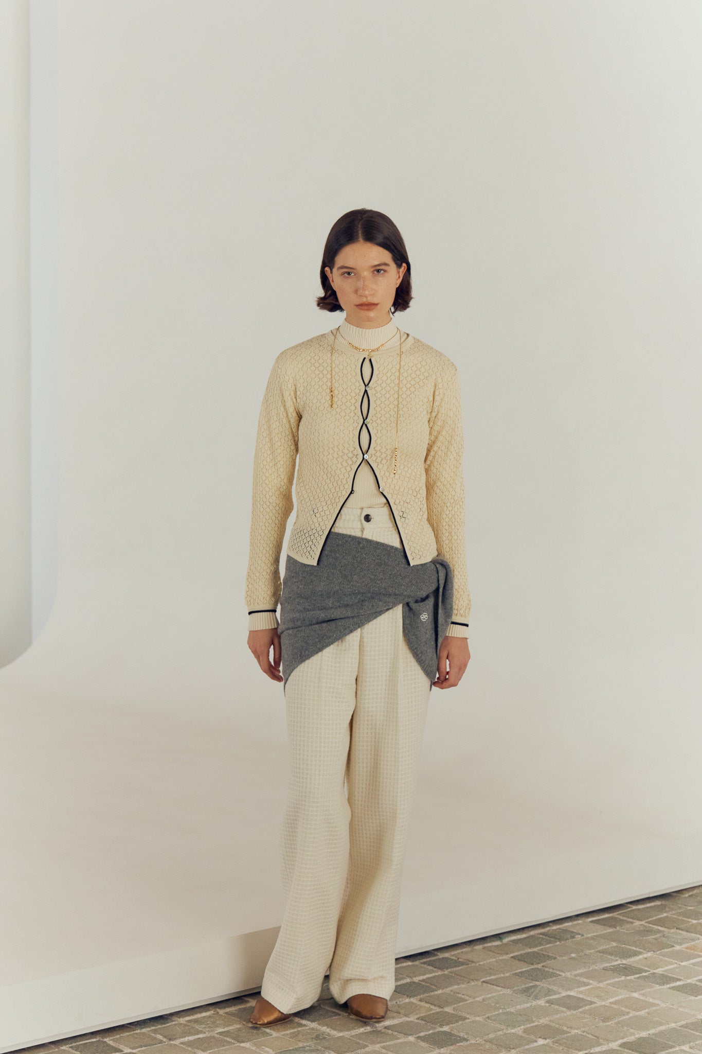 eaphi scarf motif knit cardigan 新品 Eaphi scarf motif knit skirt｜Yahoo!フリマ（旧PayPayフリマ）