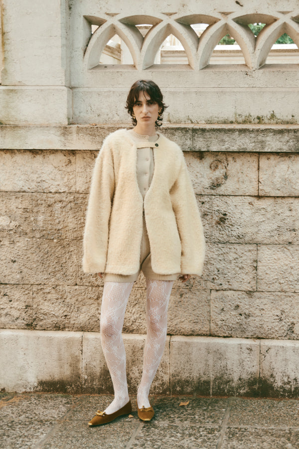 COCOON SHAGGY JACKET