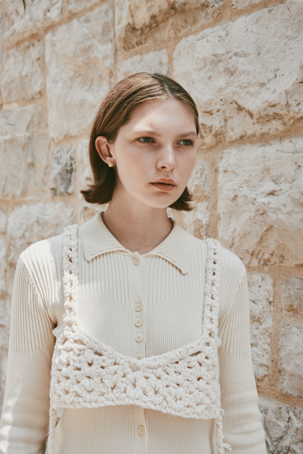 HAND KNITTING BUSTIER