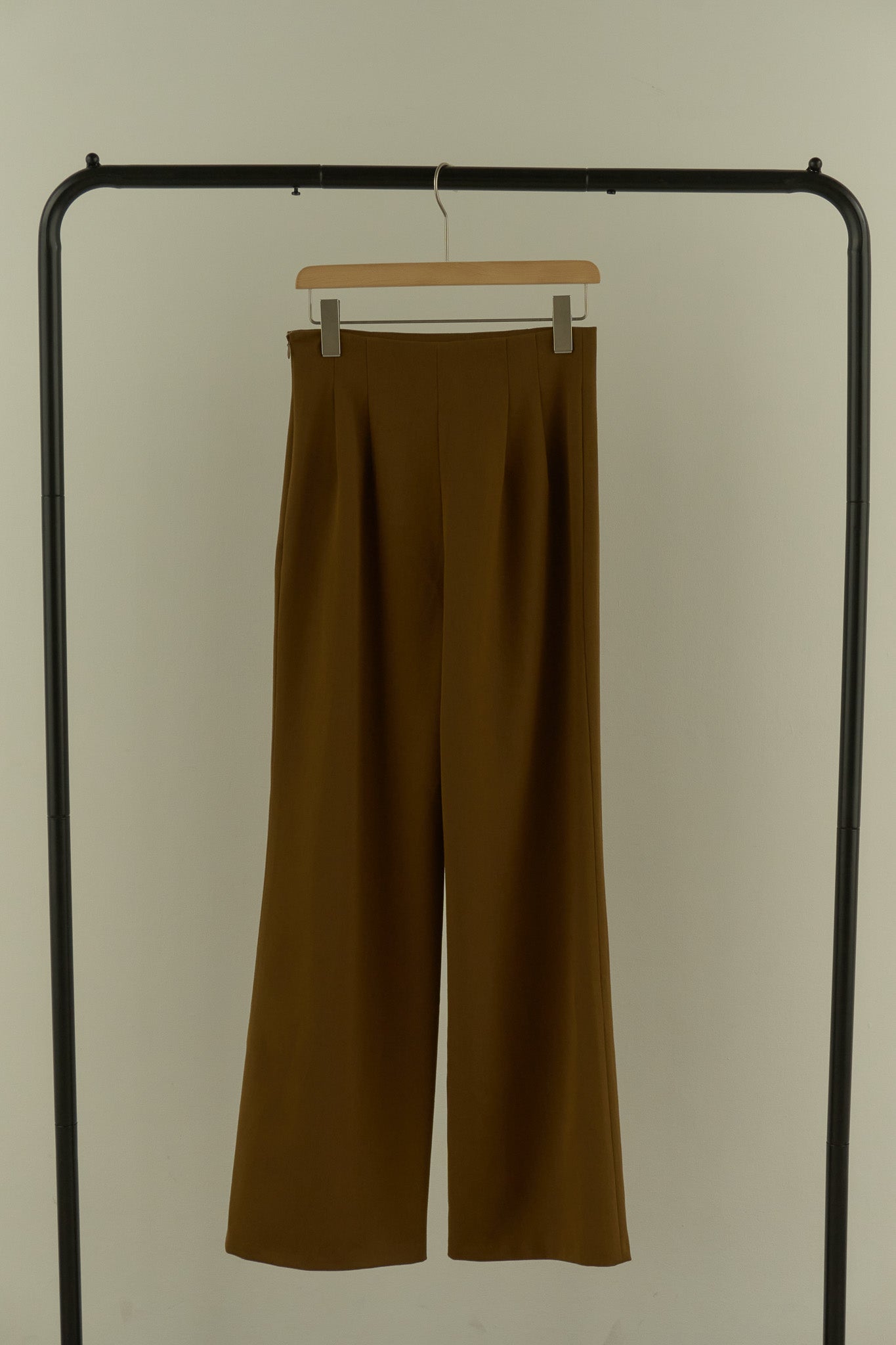 belt ribbon layered wrap pants