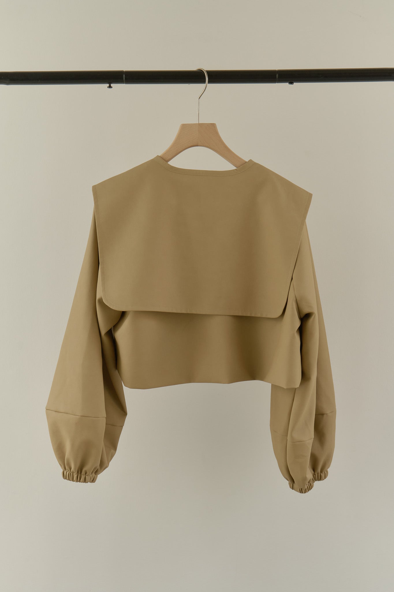 big collar leather short jacket – Eaphi
