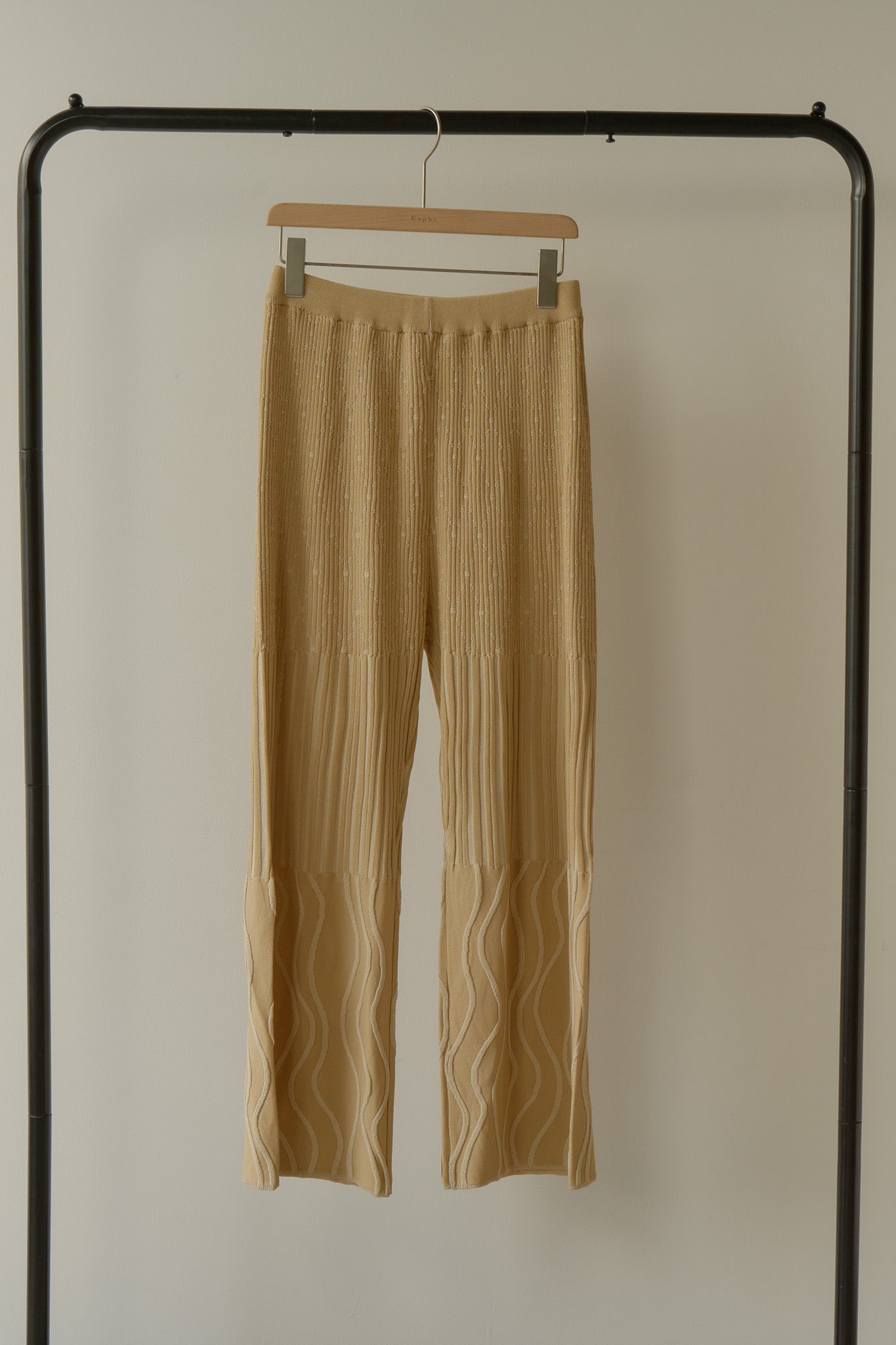 wave design knit pants – Eaphi