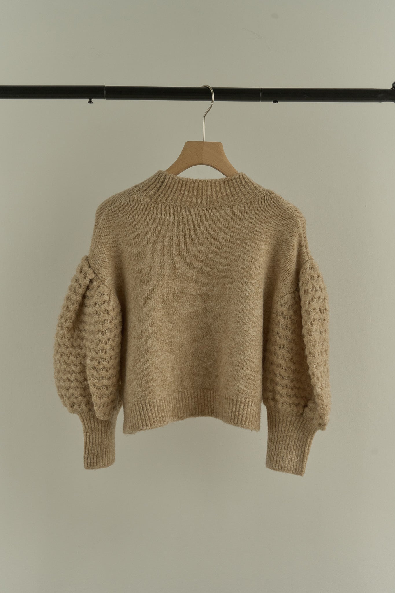 eaphi   design sleeve volume knit