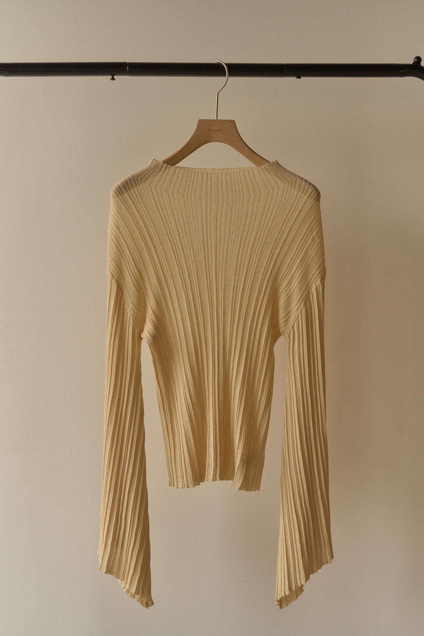 angel sleeve rib knit