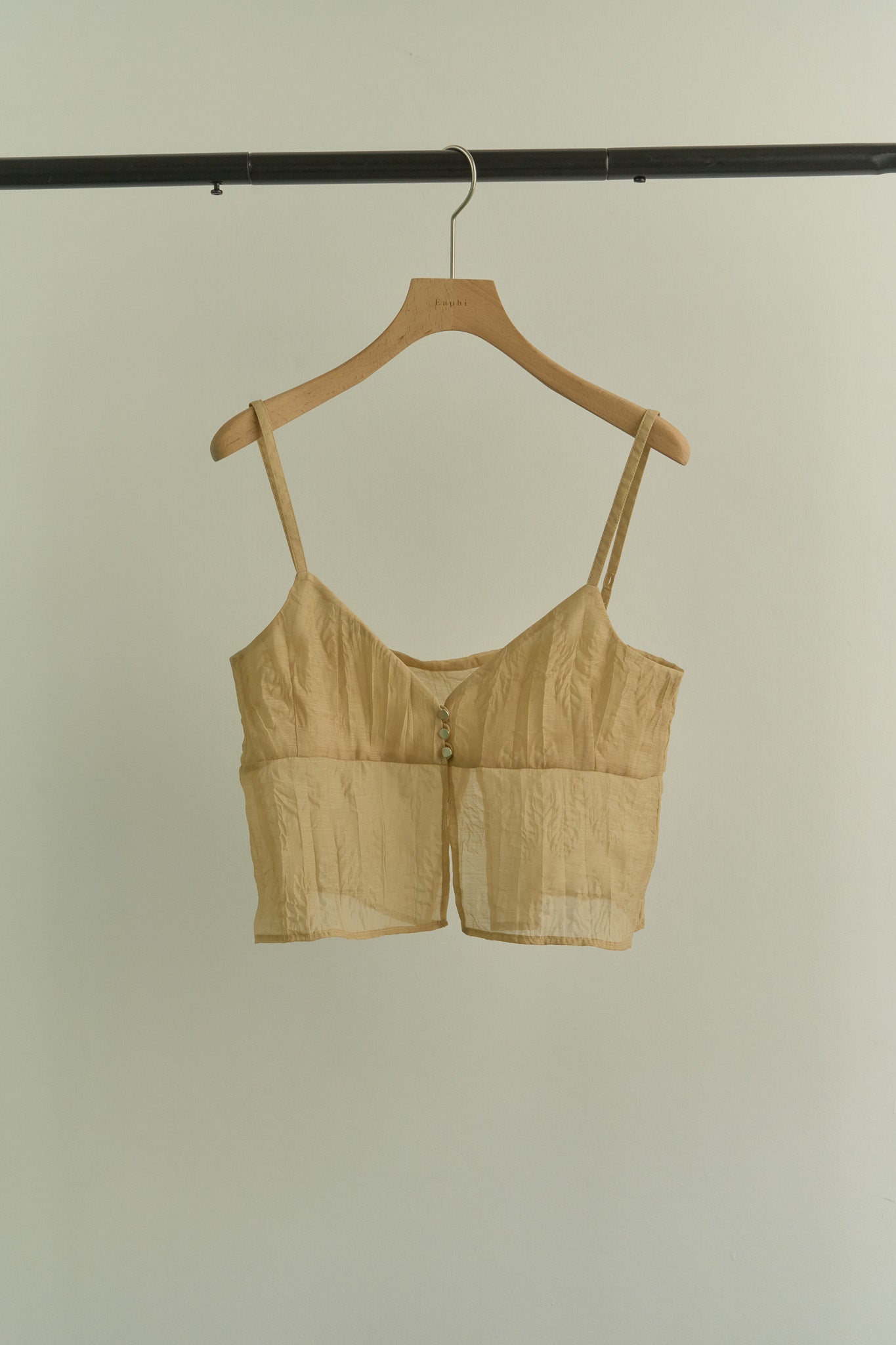 【Eaphi】sheer washer blouse & bustier