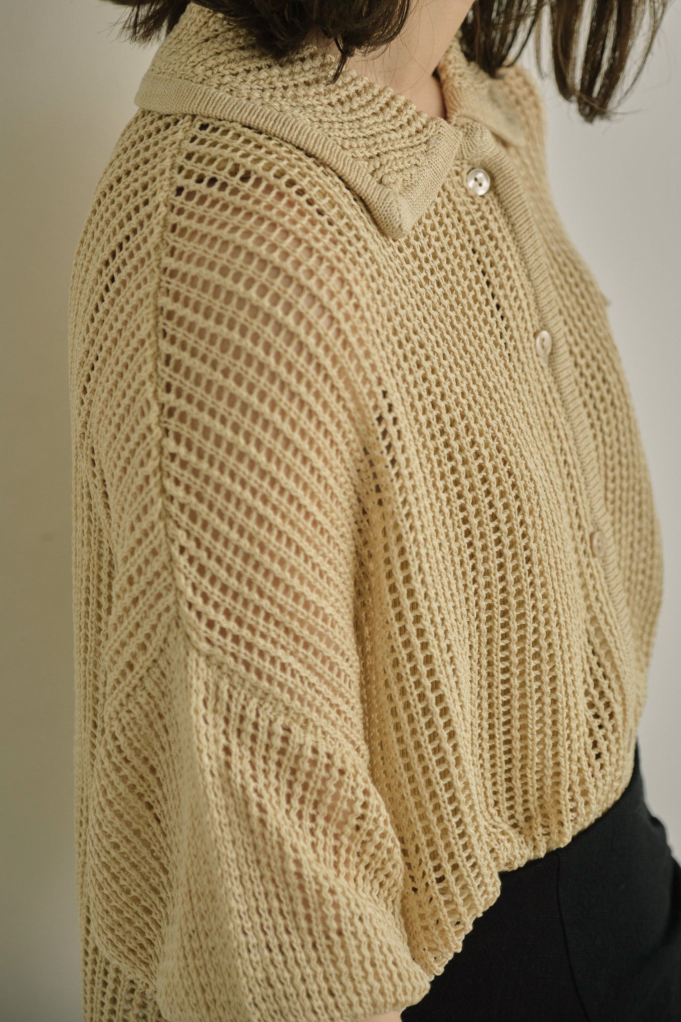 big collar ami knit