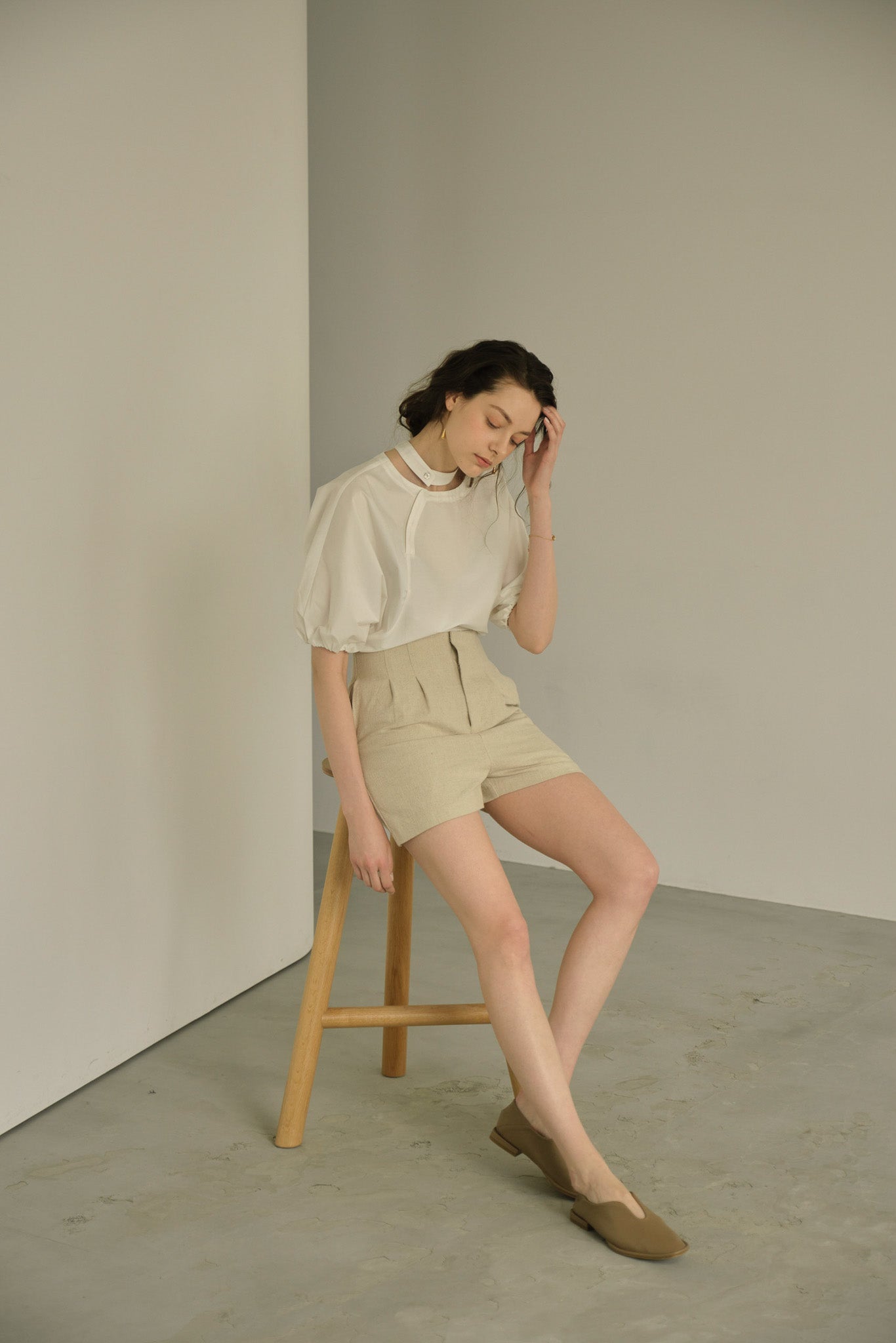 linen like short pants