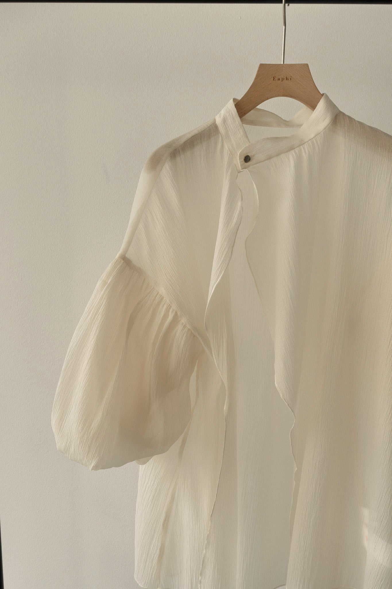 volume sleeve sheer blouse – Eaphi