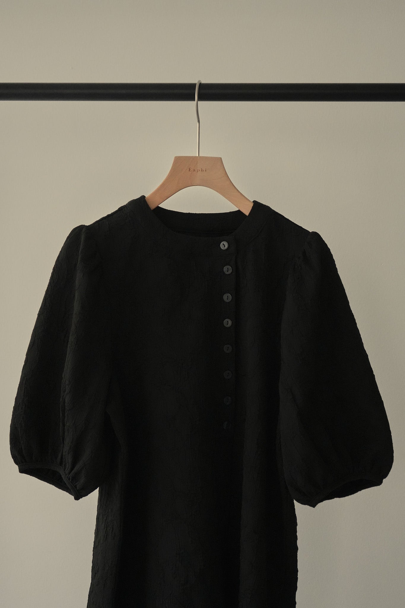 23SS】volume sleeve jacquard blouse – Eaphi