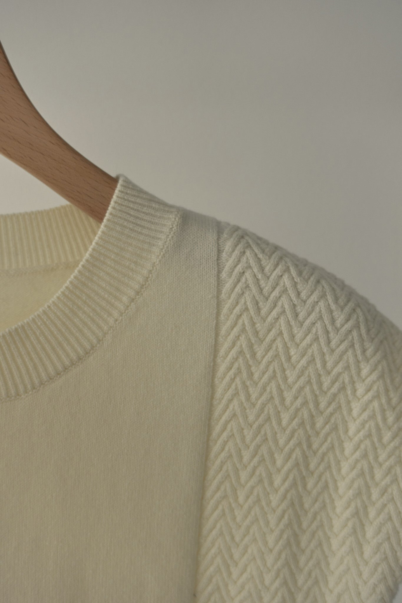 Eaphi french sleeve knit off white