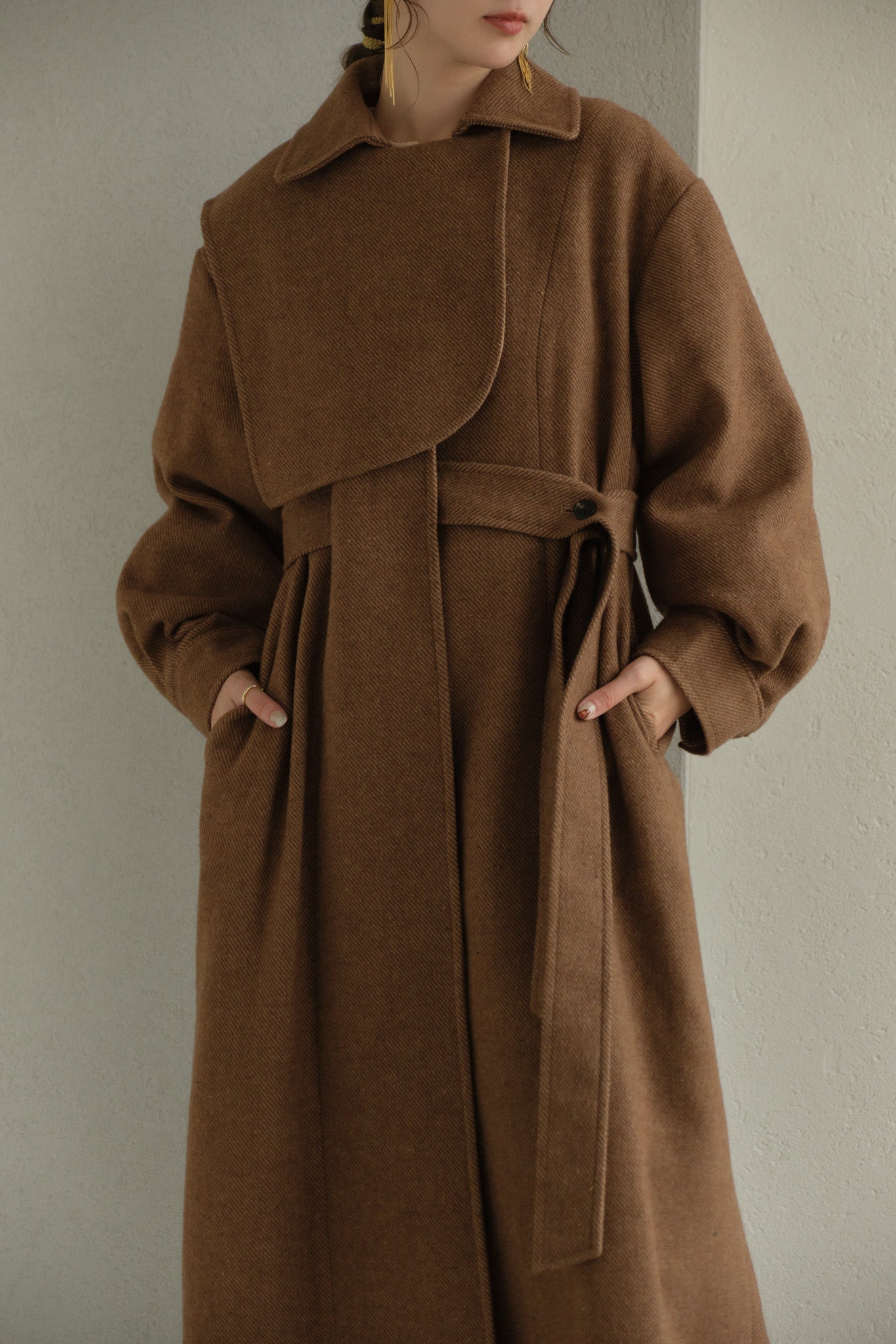 eaphi gunpatch waist mark long coat 2サイズ詳細 - ロングコート