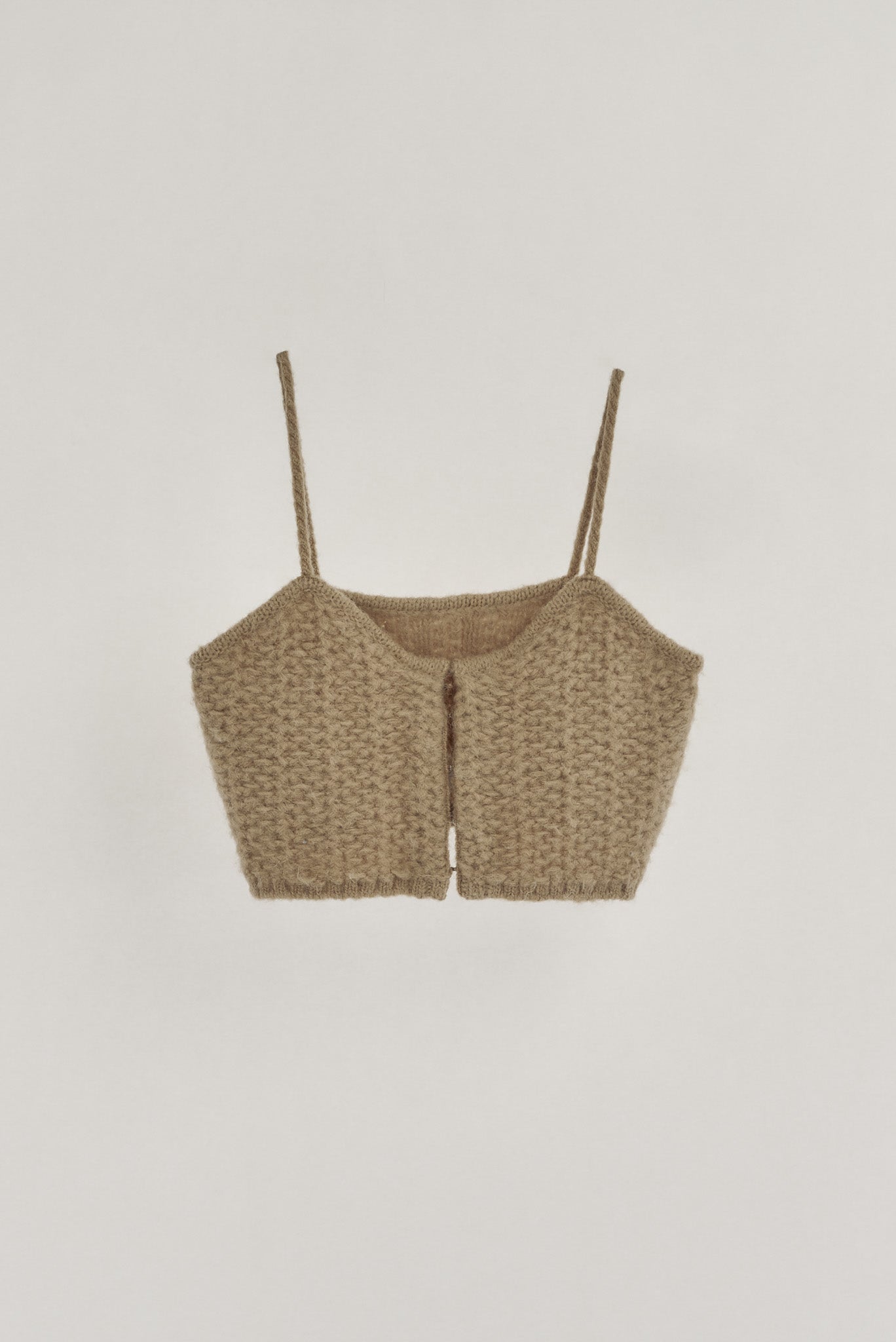 warm knit bustier