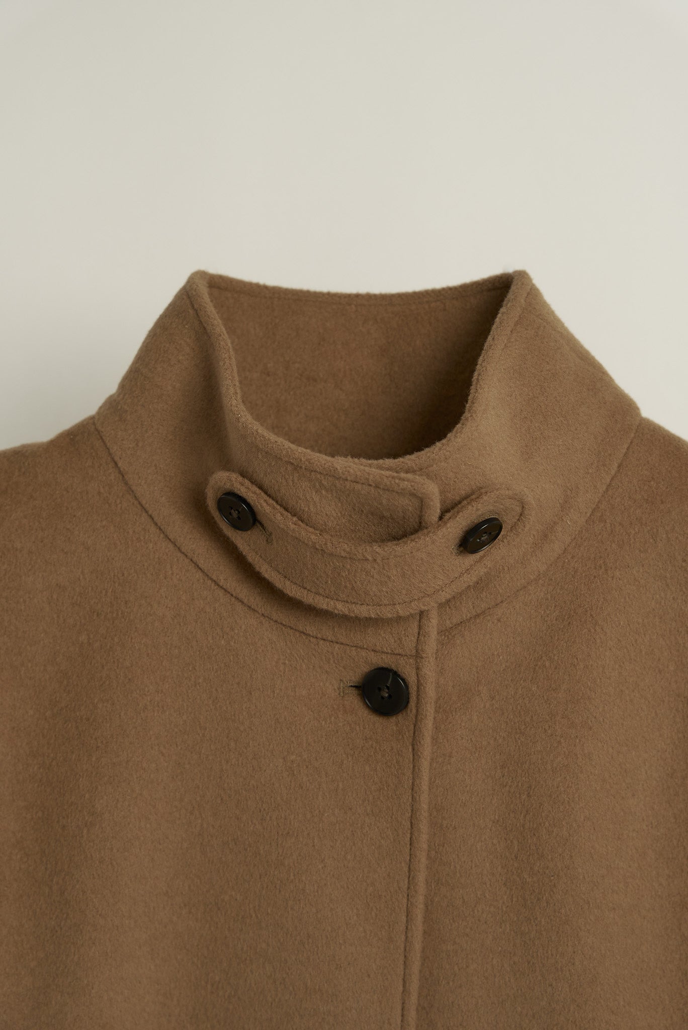 eaphi high neck wool cape coat beige商品詳細