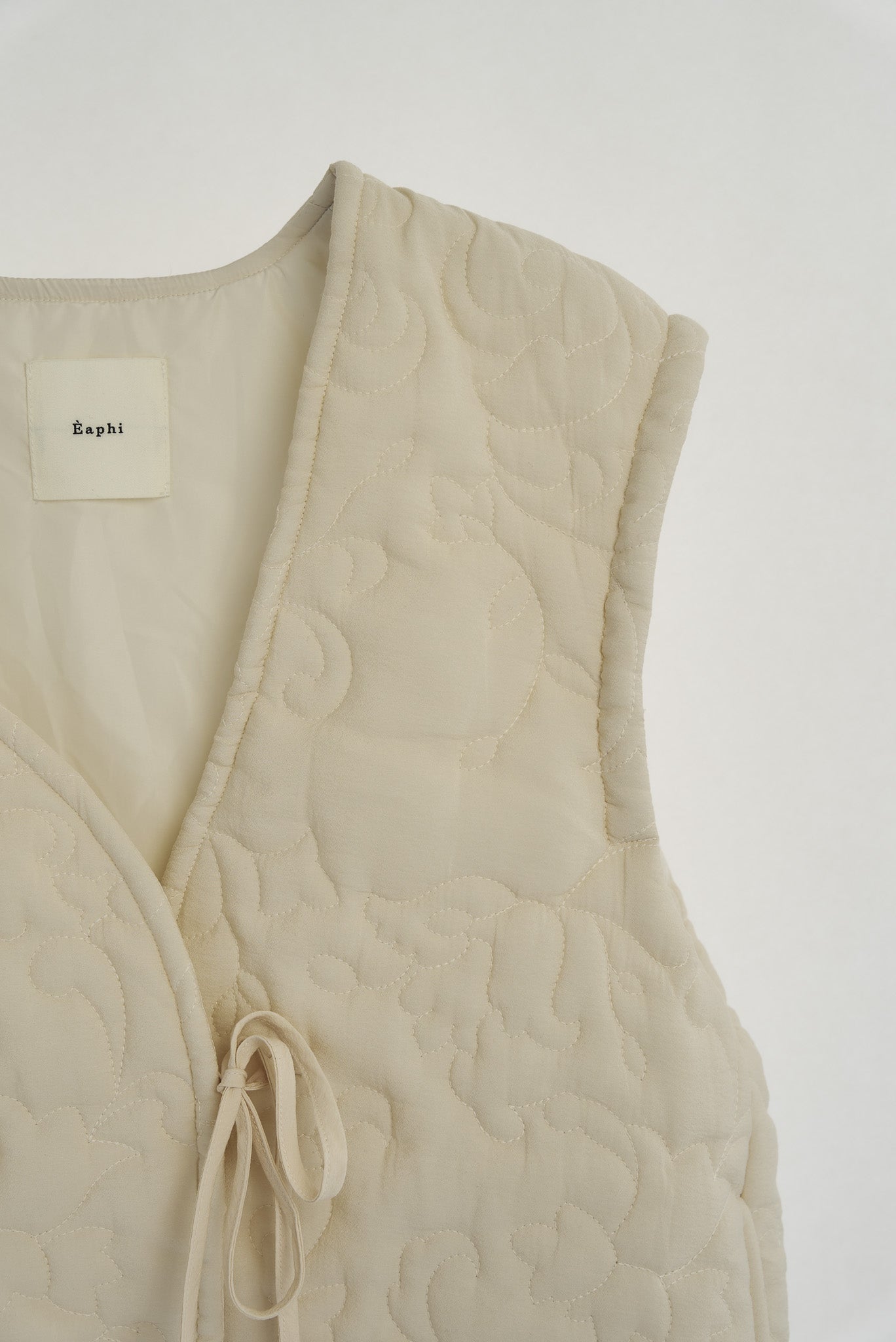 eaphi leaf pattern 2way quilting coat