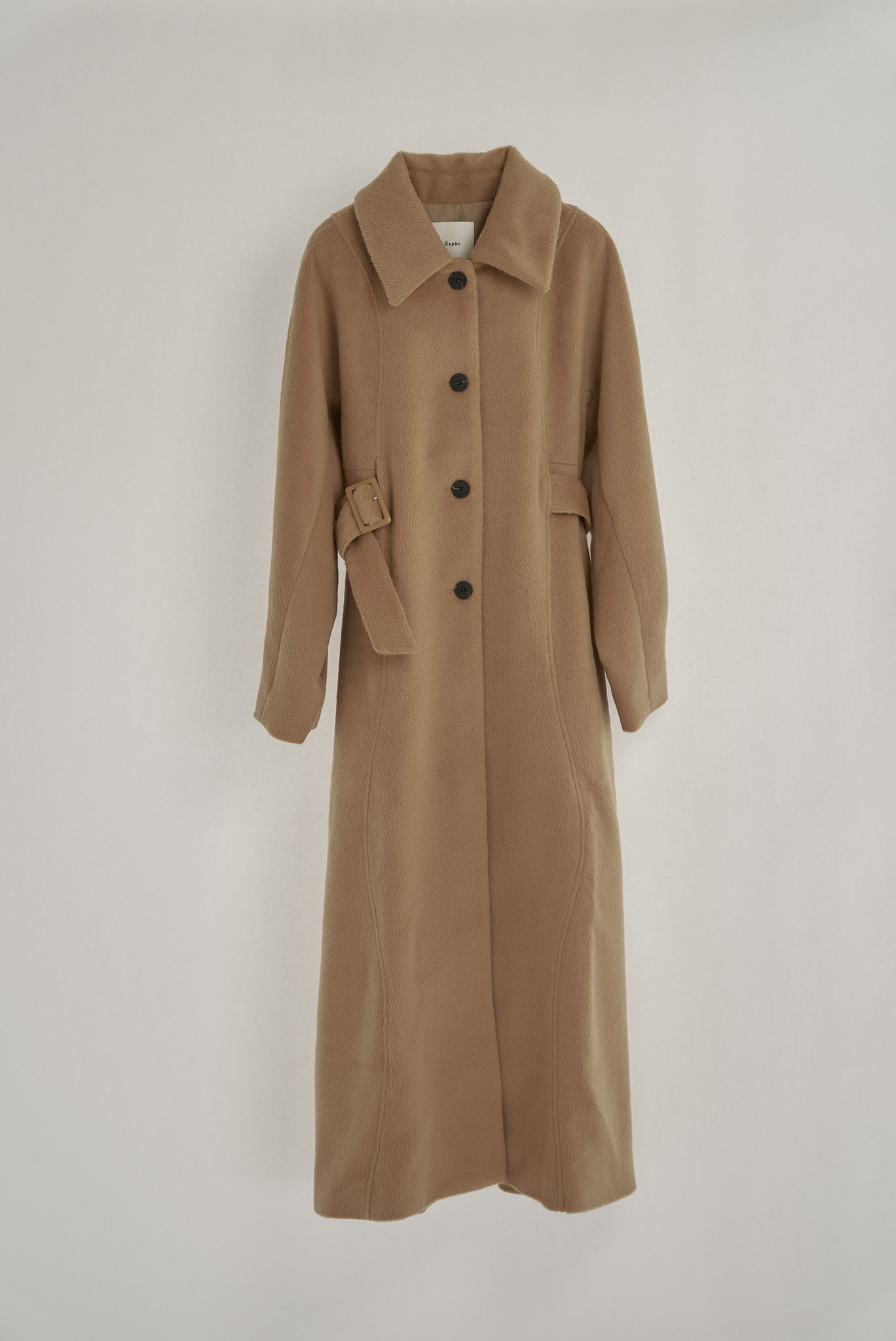 wave design shaggy long coat – Eaphi