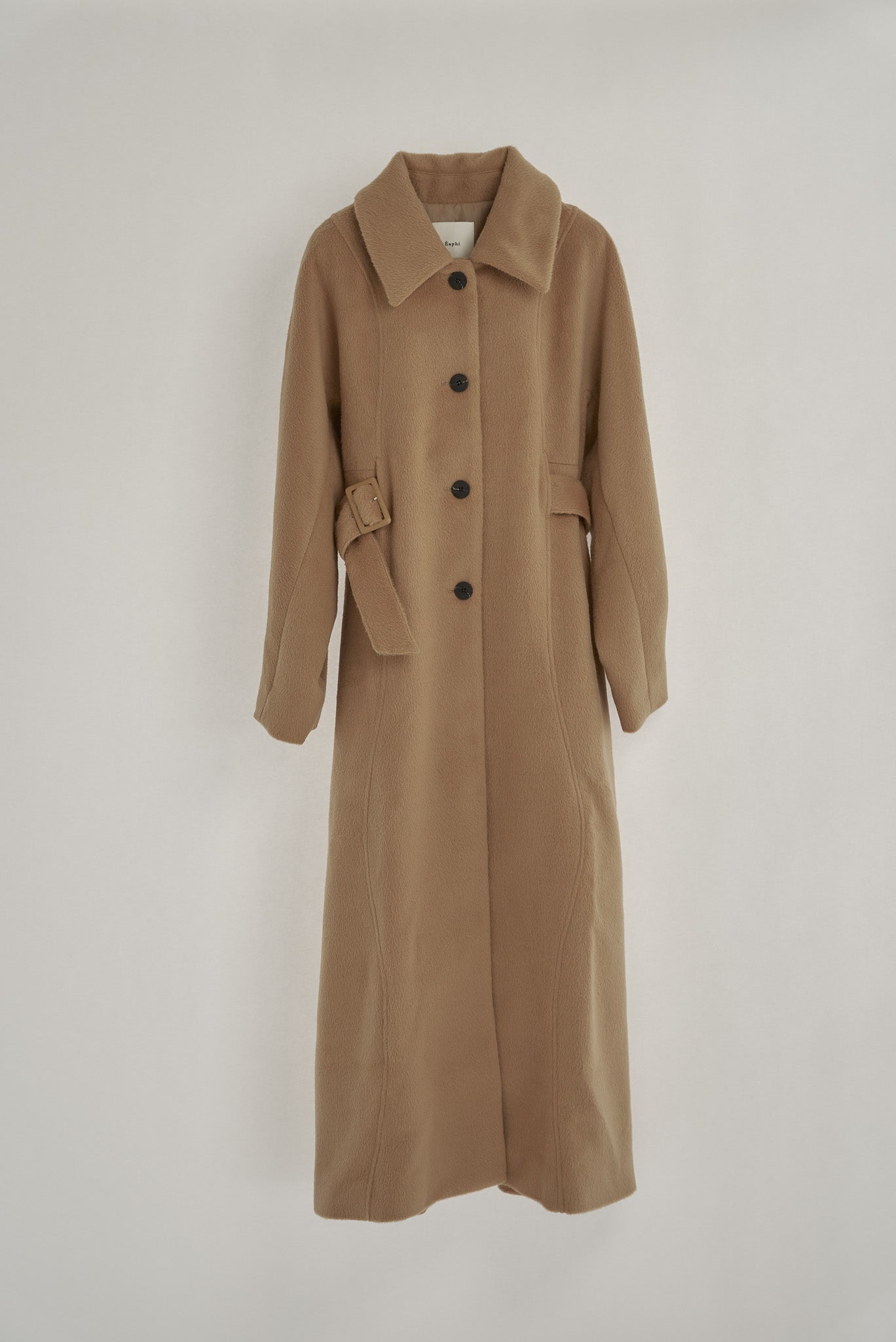 カラーベージュEaphi wave design shaggy long coat size2