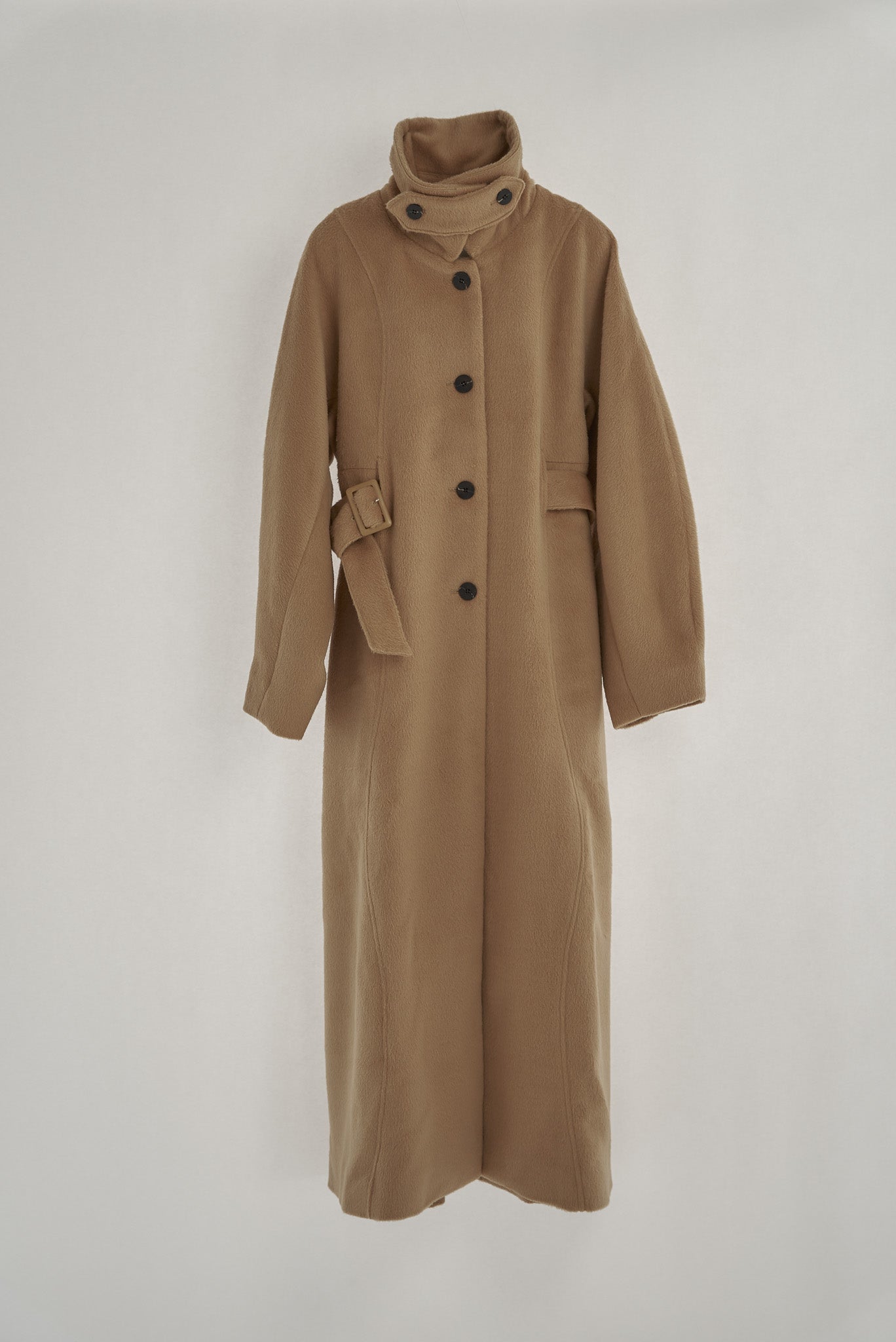 wave design shaggy long coat