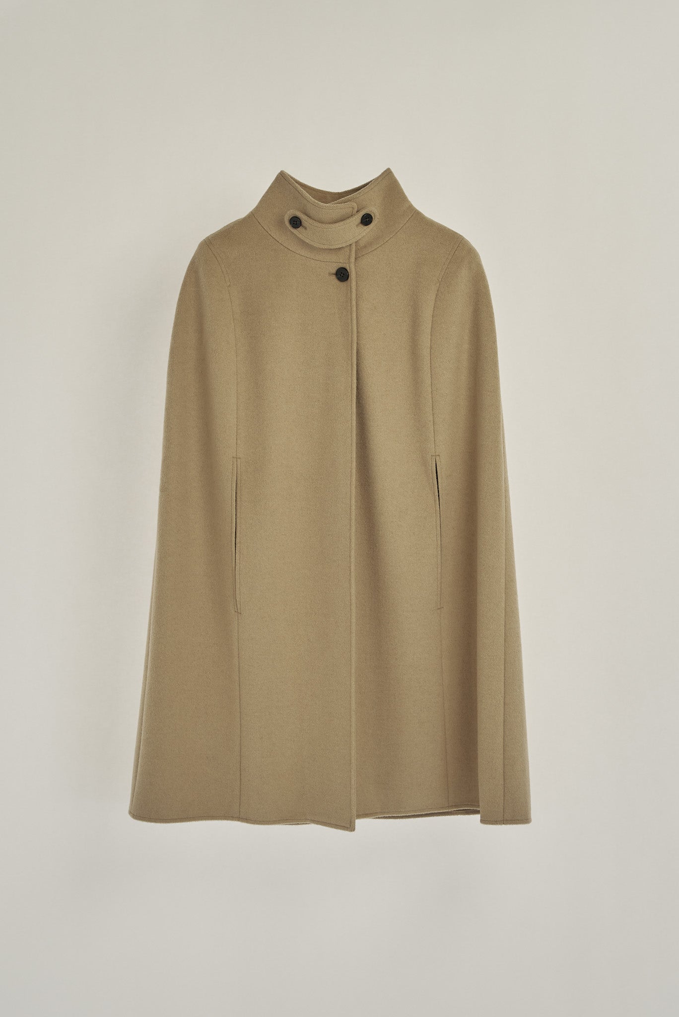 high neck wool cape coat – Eaphi
