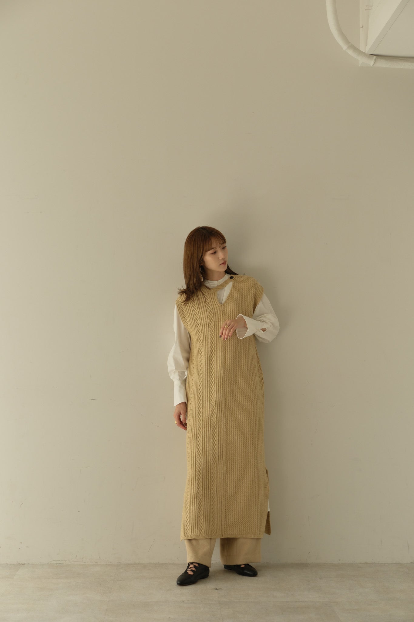 front hole knit one piece