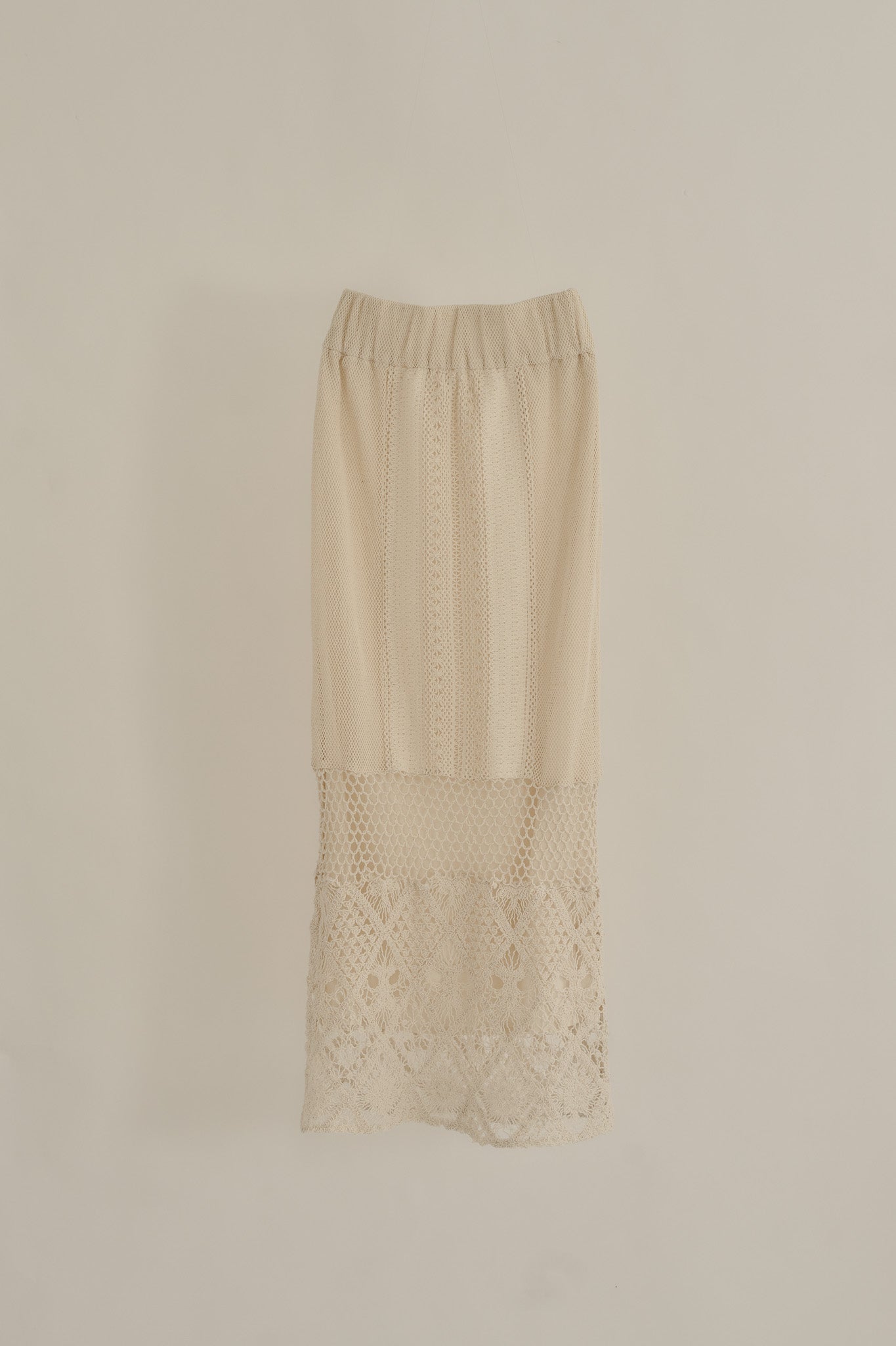 【Eaphi】cotton lace patchwork skirtヒップ461cm