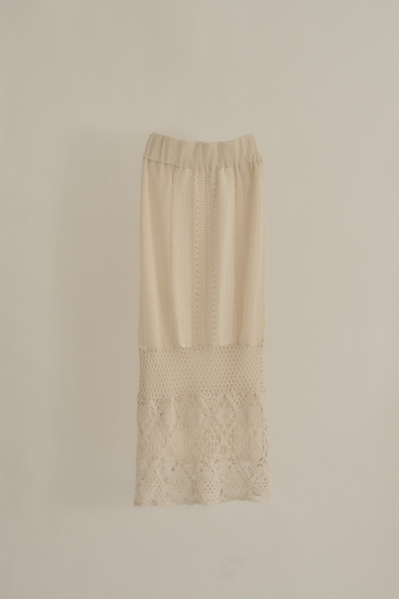 cotton lace patchwork skirt