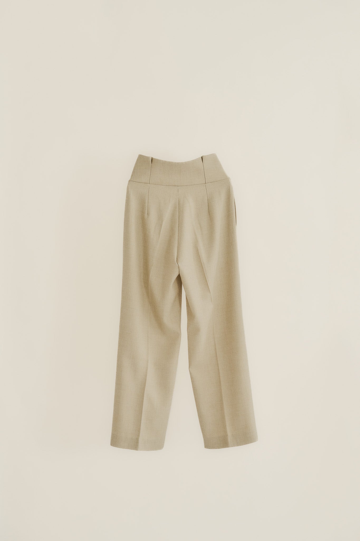 belt ribbon high waist pants