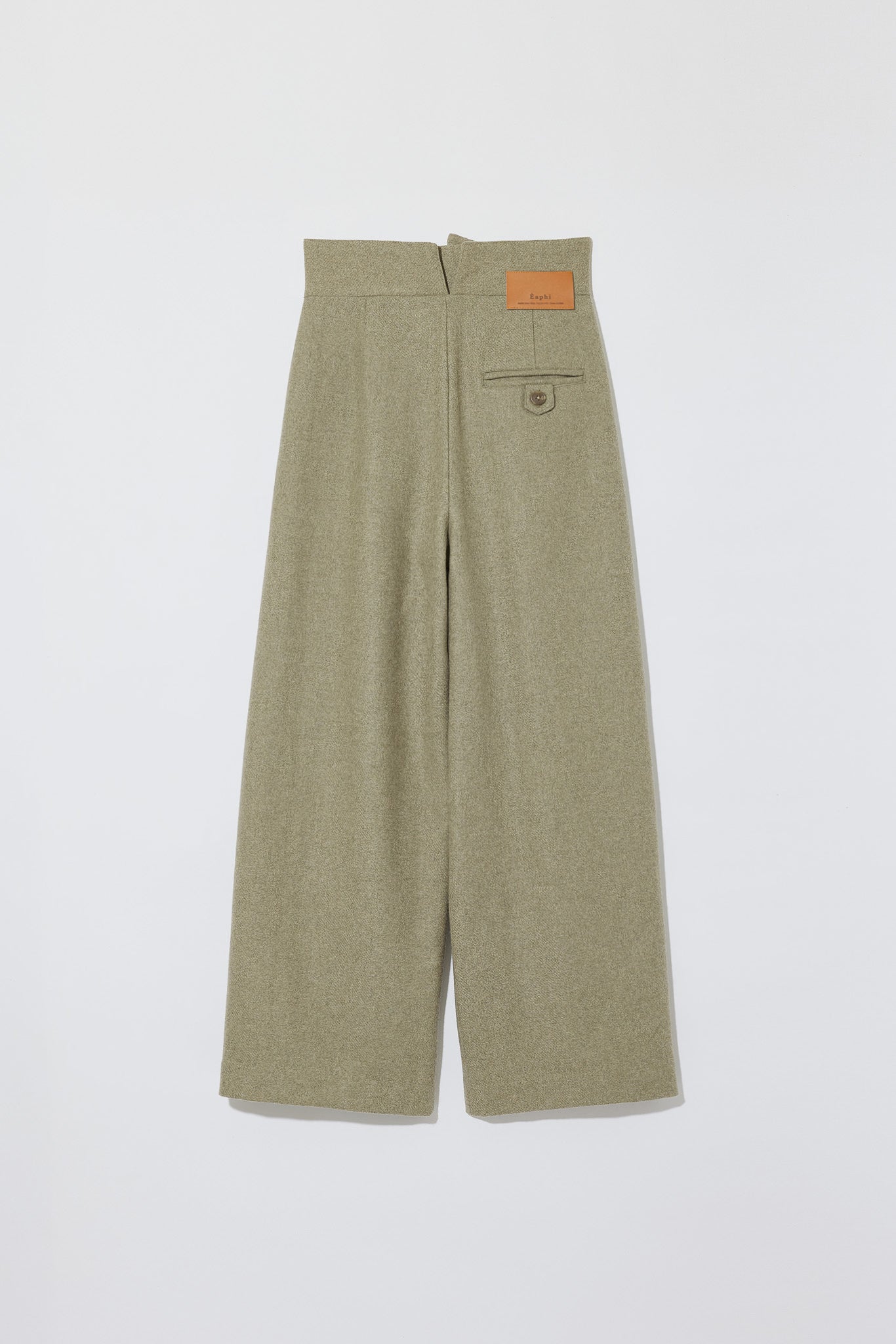 WOOL BELTED PANTS