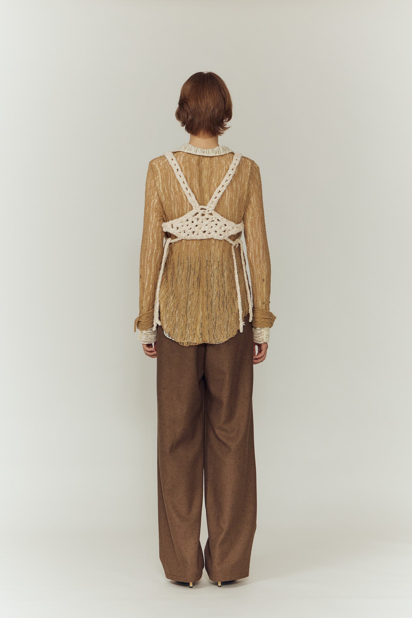 トップス Eaphi OPENWORK KNITTING BUSTIER ivory Eaphi OPENWORK KNITTING BUSTIER ivory