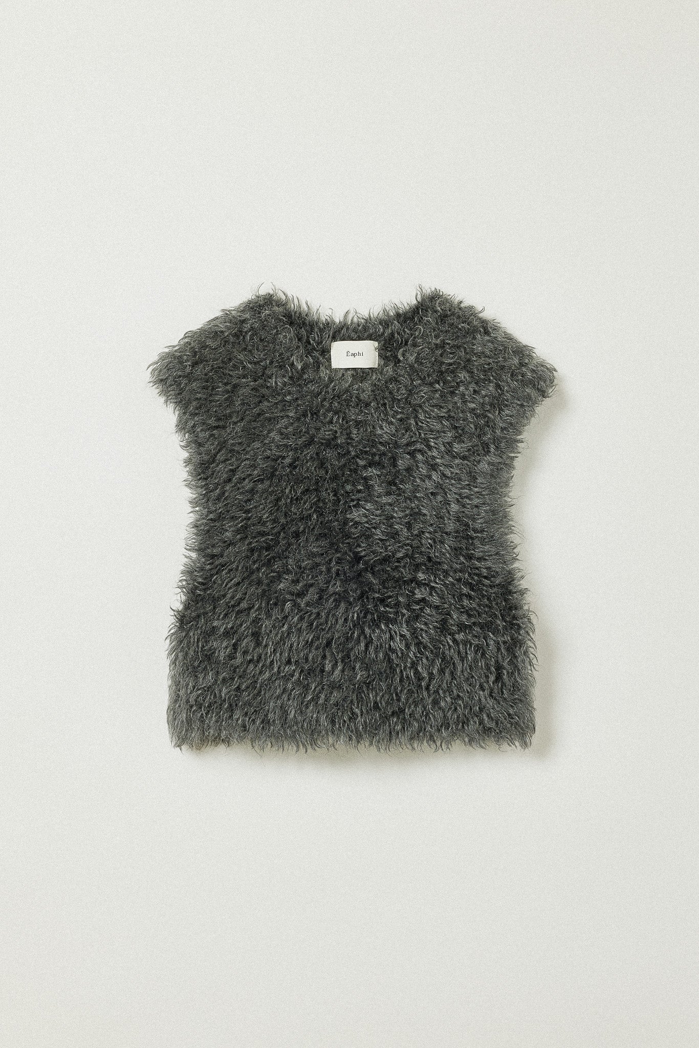 FUR KNIT SHORT VEST