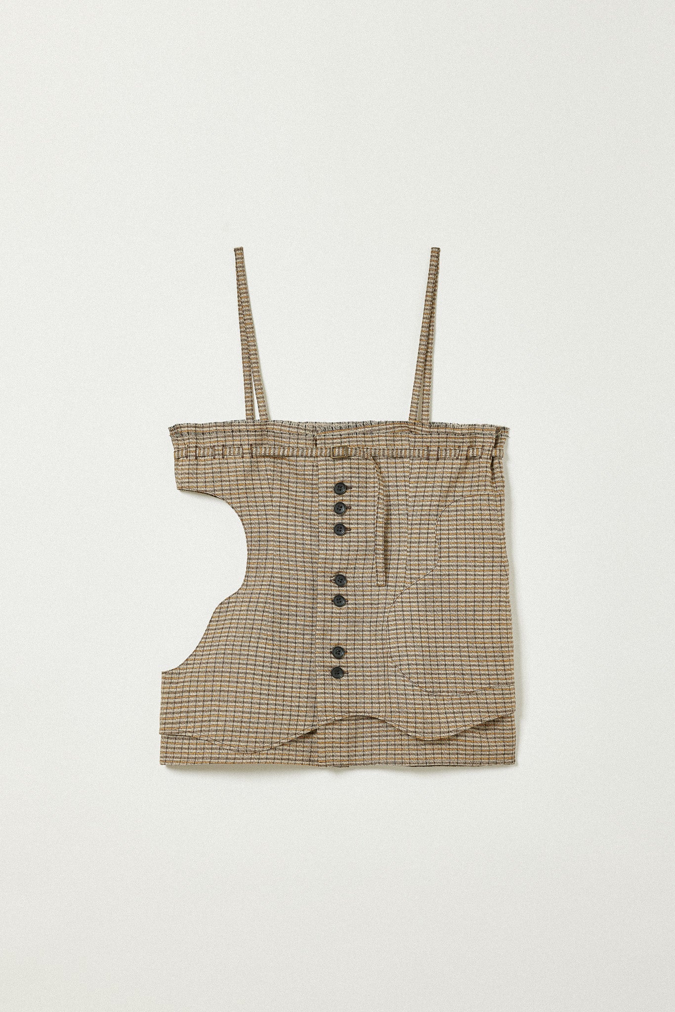 EAPHI CHECK BUSTIER — COLLAGE CHECK BUSTIER — COLLAGE