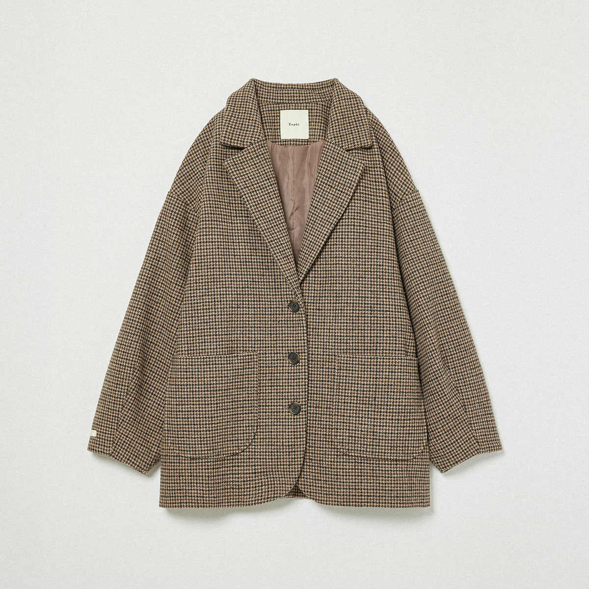 ジャケット・アウター Eaphi WOOL LIKE CHECK JACKET WOOL LIKE CHECK JACKET