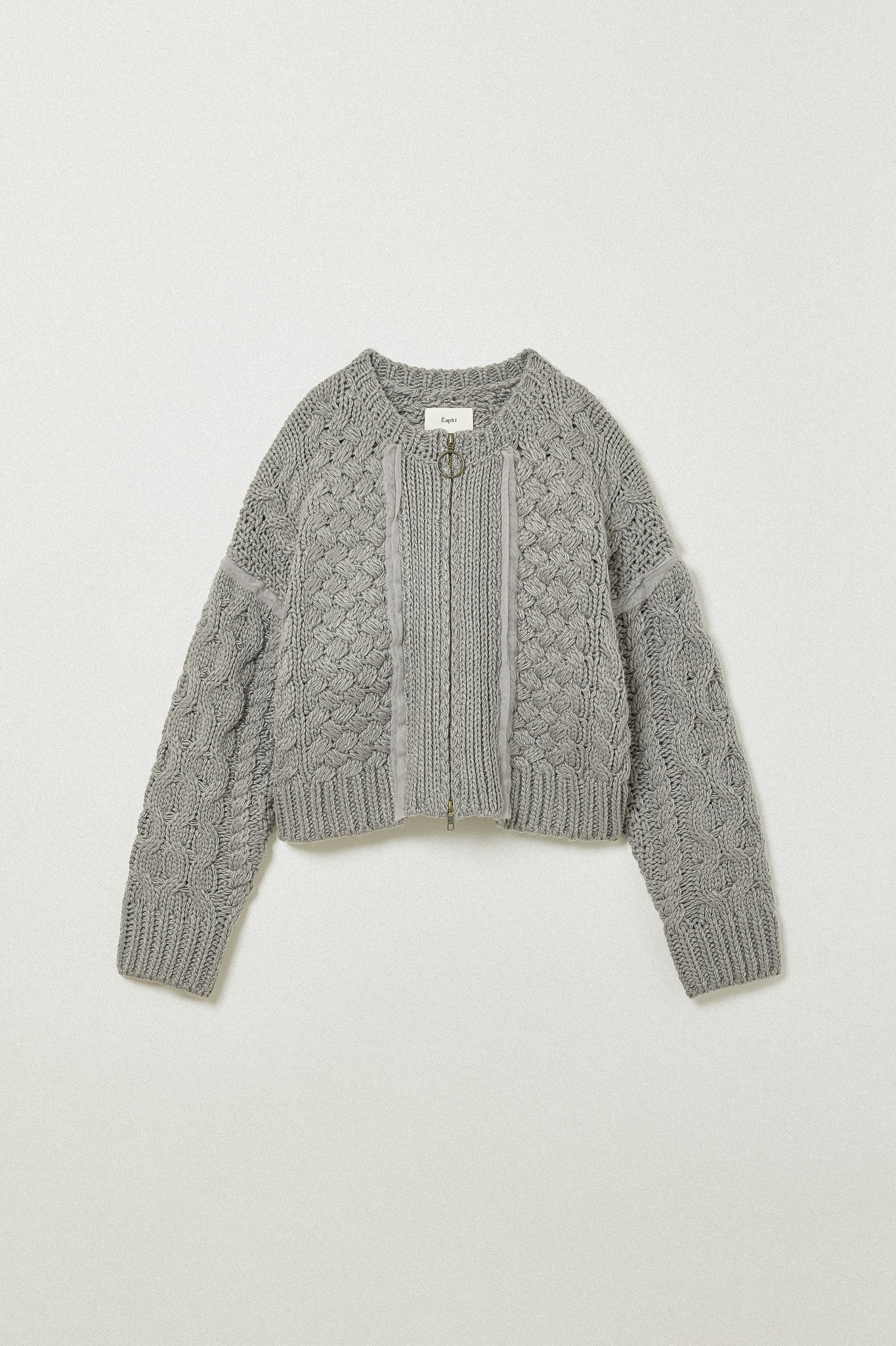 EAPHI scarf motif knit skirtサイズ2 SCARF MOTIF KNIT SKIRT【POPUP先行販売】