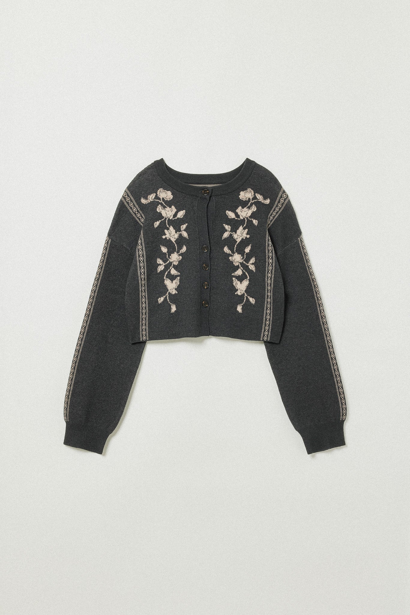 BUSTIER LINE RIB KNIT 【brown collection】