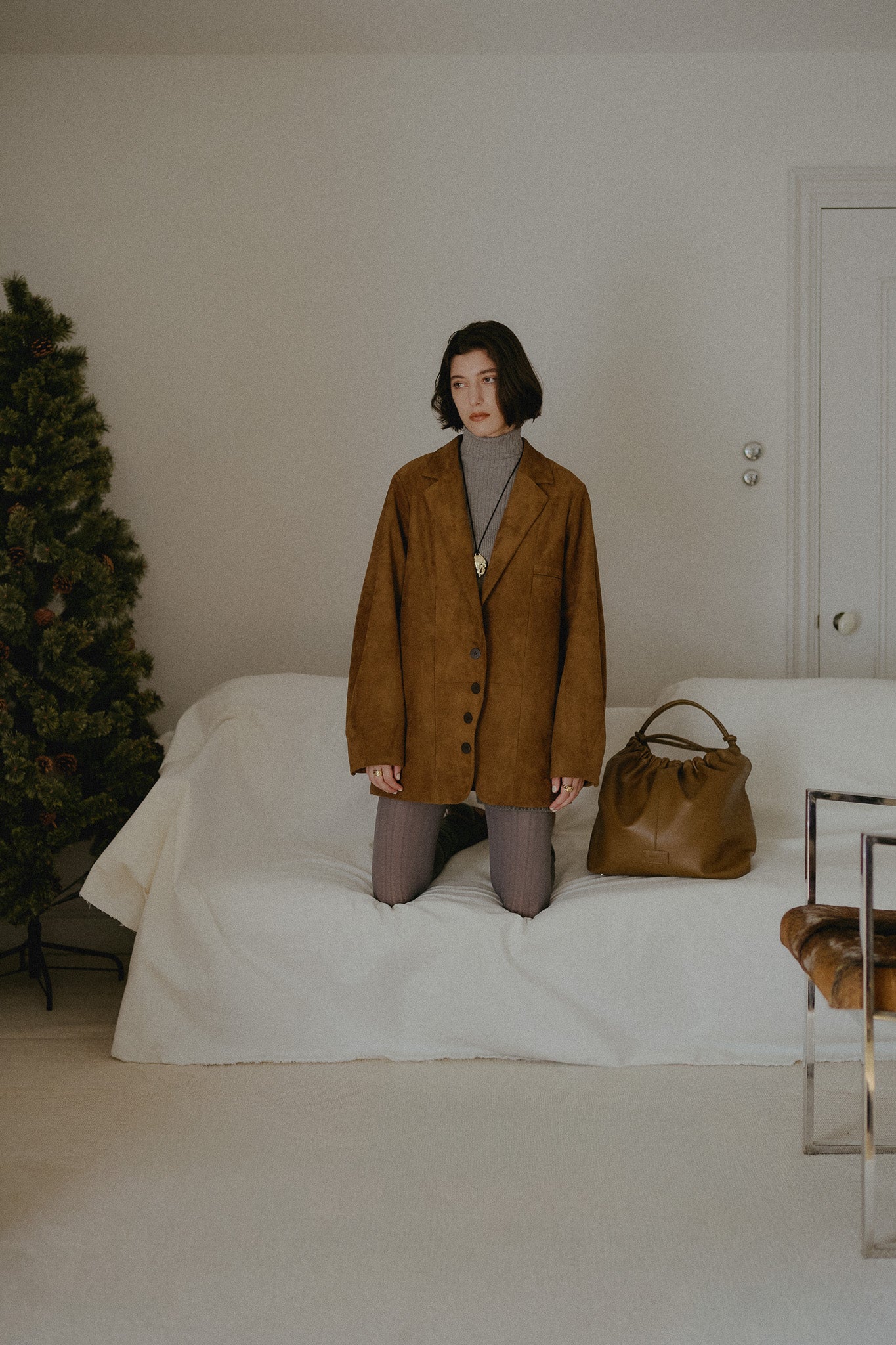 CLASSIC WAVE JACKET ーFAUX SUEDE