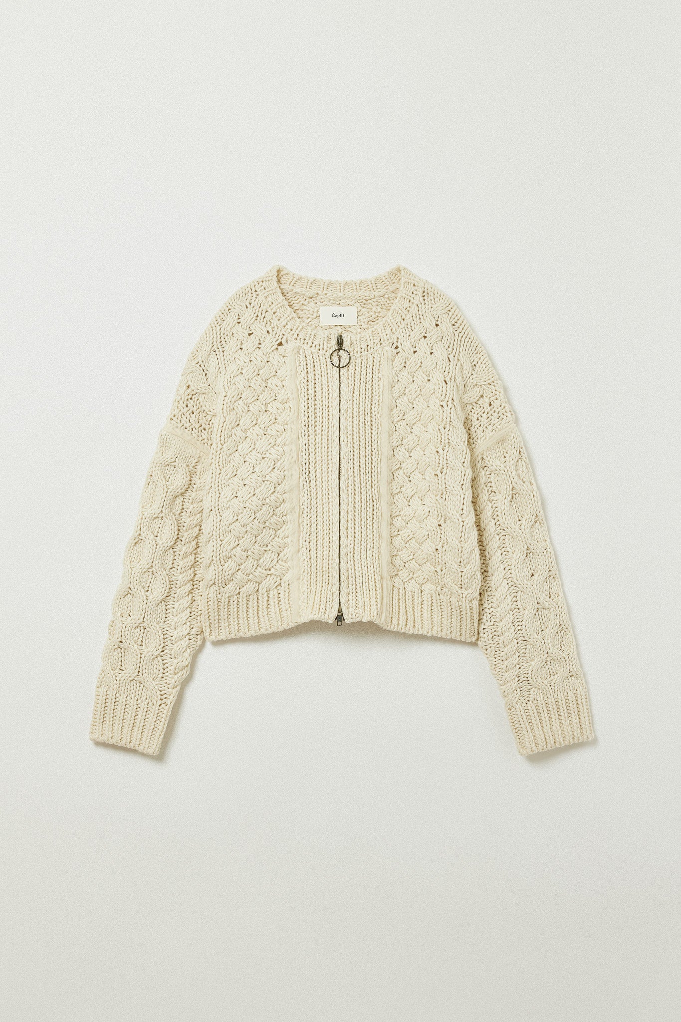 CABLE ZIP CARDIGAN