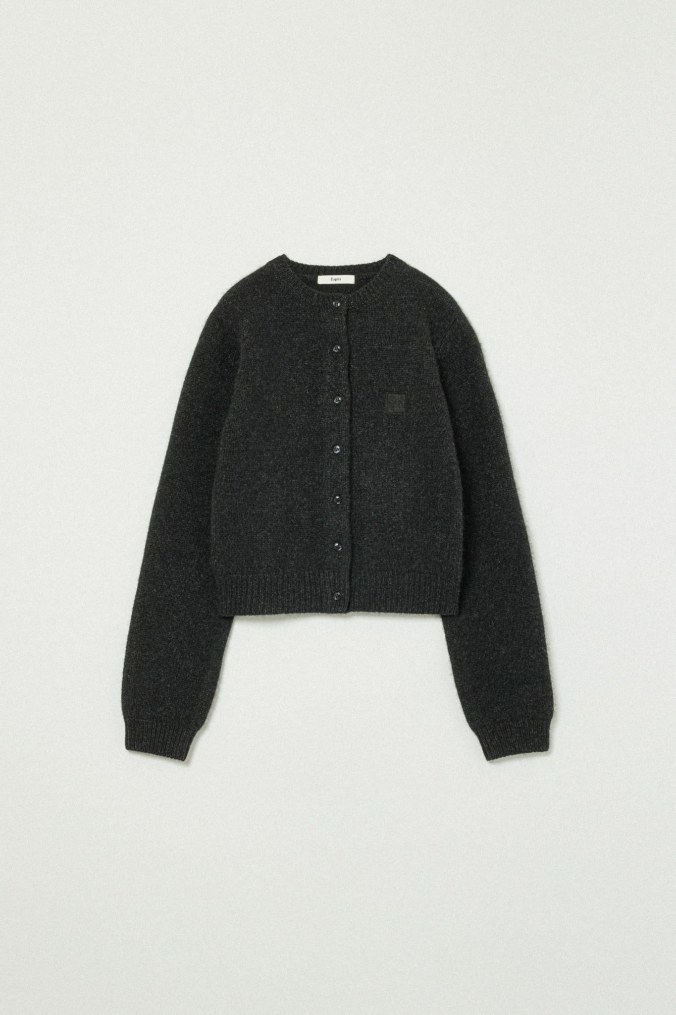 WOOL KNIT LOGO CARDIGAN